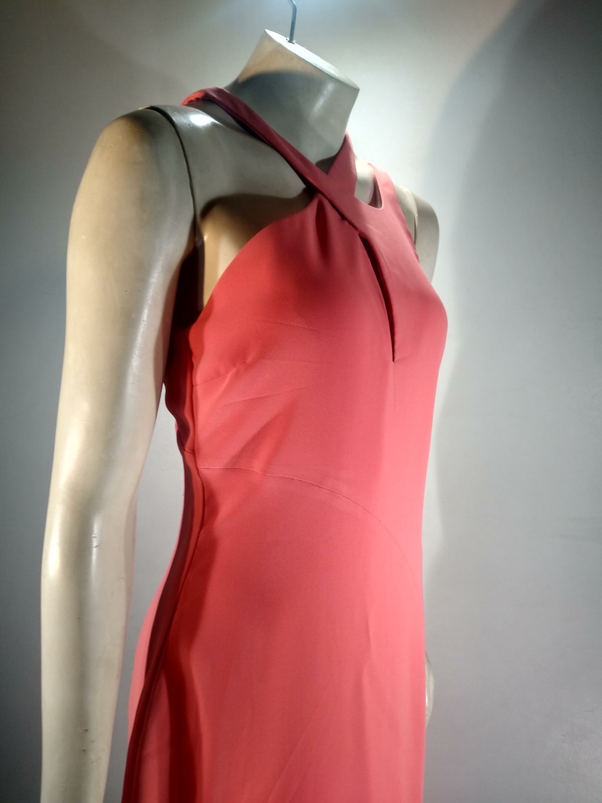 VERSACE rare collab LONG Orange/Salmon dress