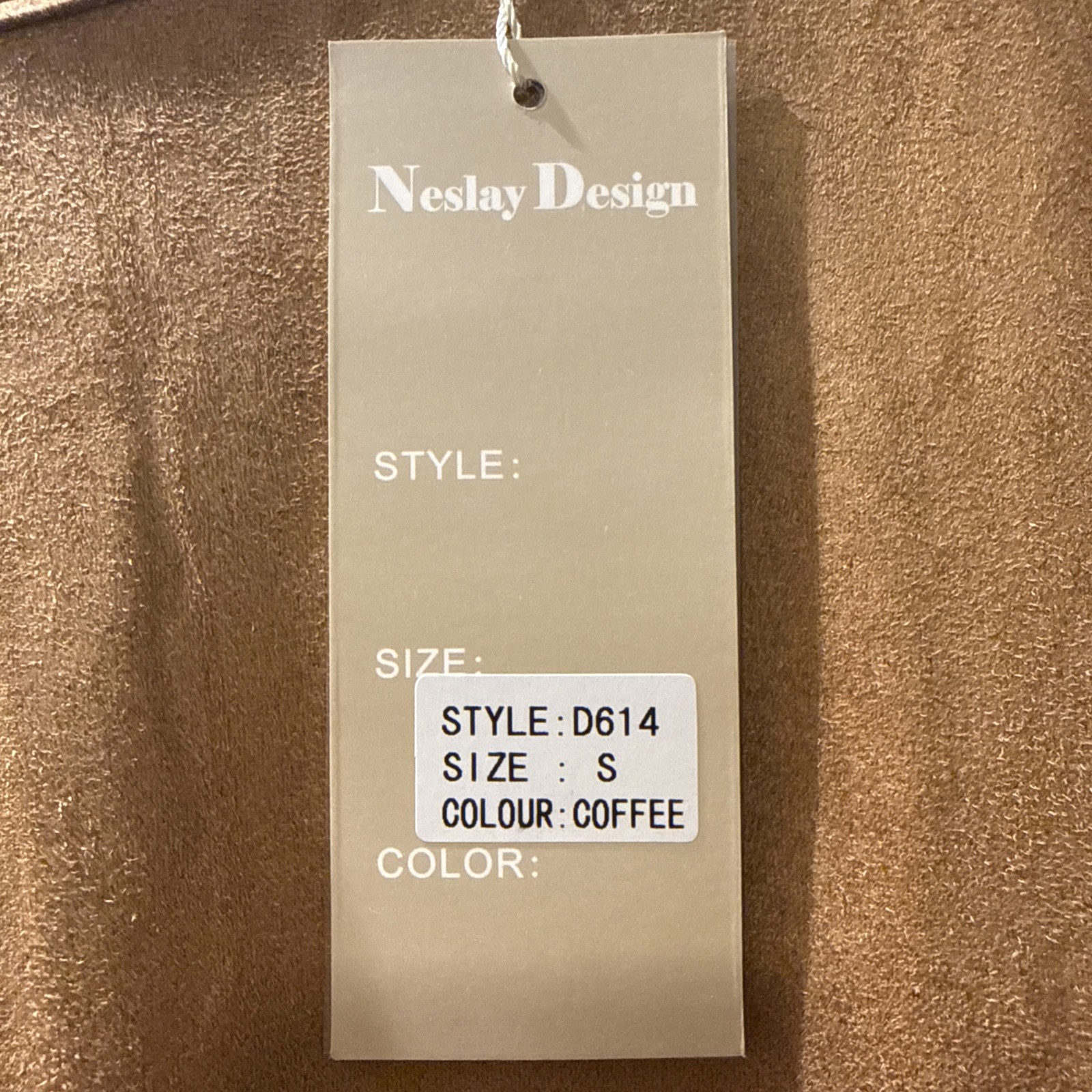 NWT Neslay Design Women’s Dark yellow Dress Fringe Hem 3/4 Sleeve – size S