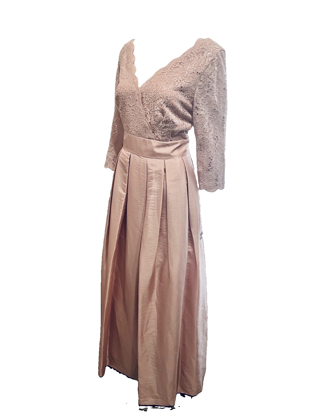 Jessica Howard Size 14 Formal Dusty Rose Dress Maxi Elegant Mother Of The Bride