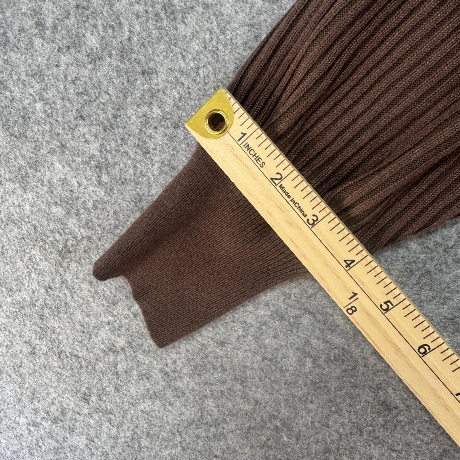 Love Tree Surplice Ribbed Knit Sweater Dress Medium Brown Dolman Sleeve NWT