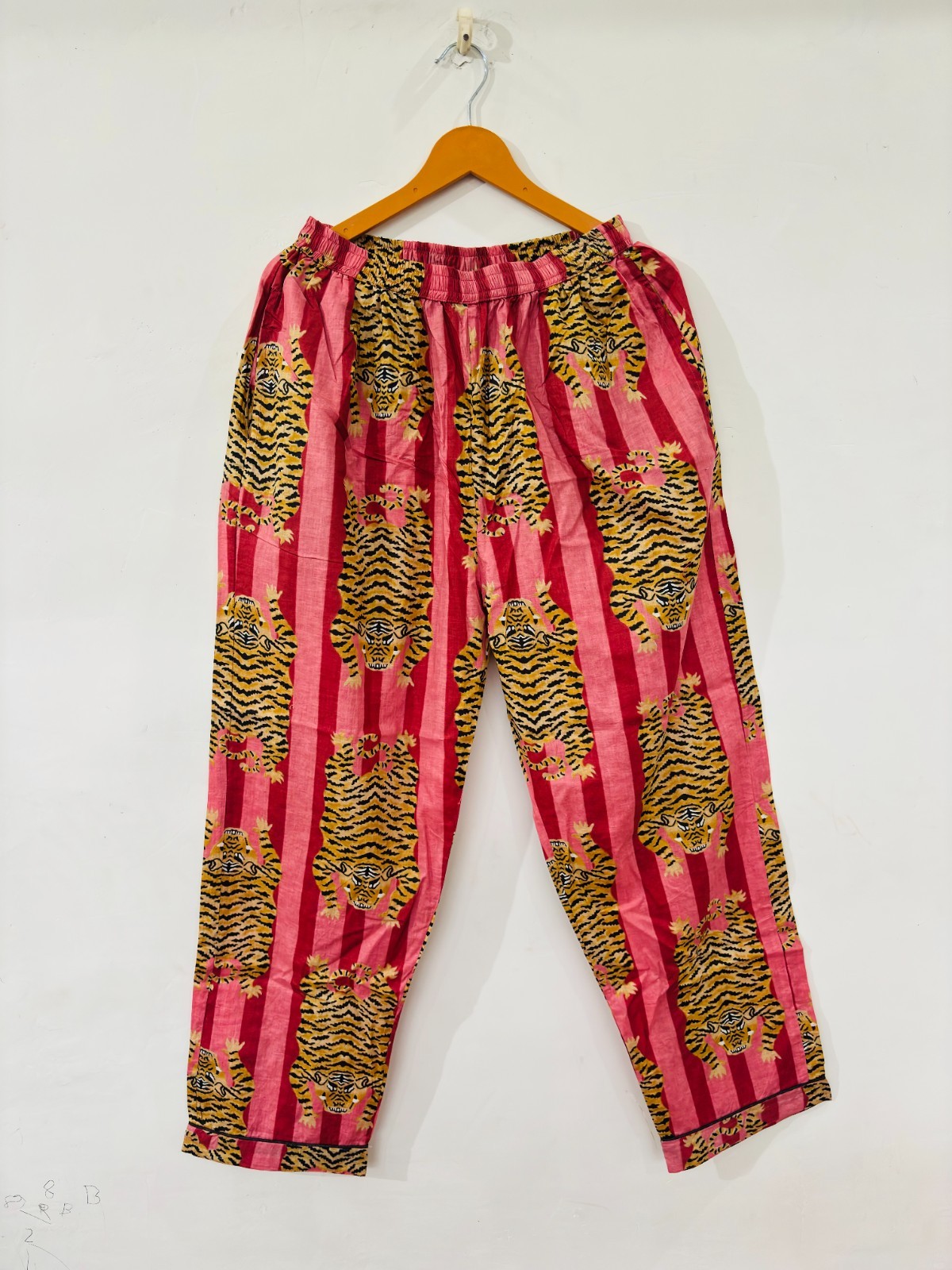 Tiger Print Cotton Pajama Set:Summer Loungewear night wear for woman’s giftitem