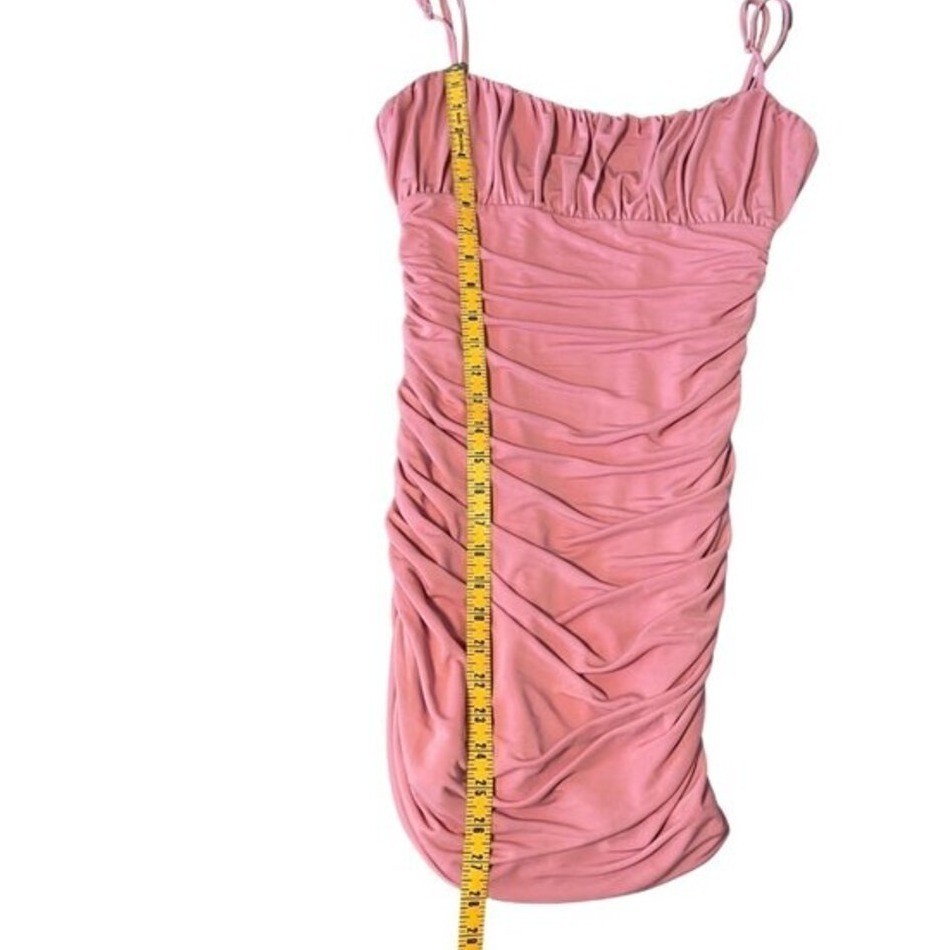 Lovers & Friends Revolve Juliana Mini Dress NWT Womens M Pink Ruched Night Out