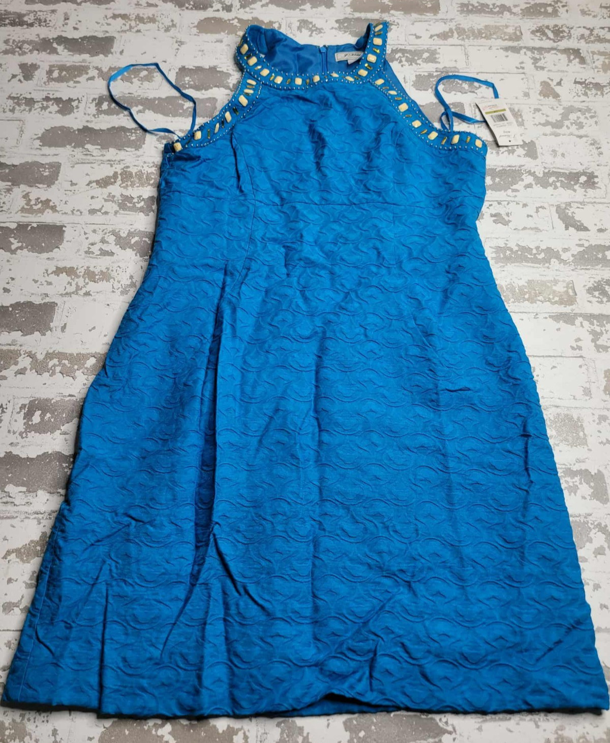J Howard Missy Blue Dress Size 14 NWT
