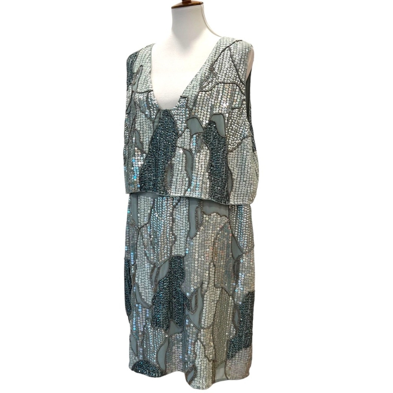 Plus Size Cocktail Dress 1X Art Deco Semi Formal 18 Retro XXL Dress 2X Cruise