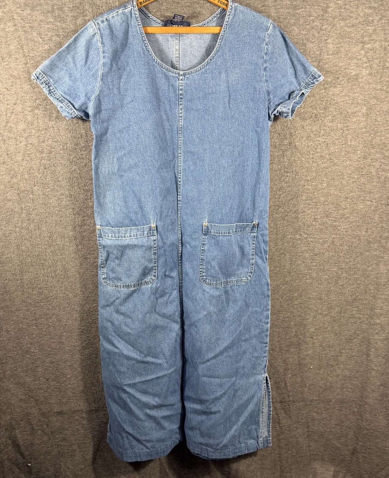 Original Ty Wear Denim Dress Size 8 Cotton Pockets Vintage Jumper Country