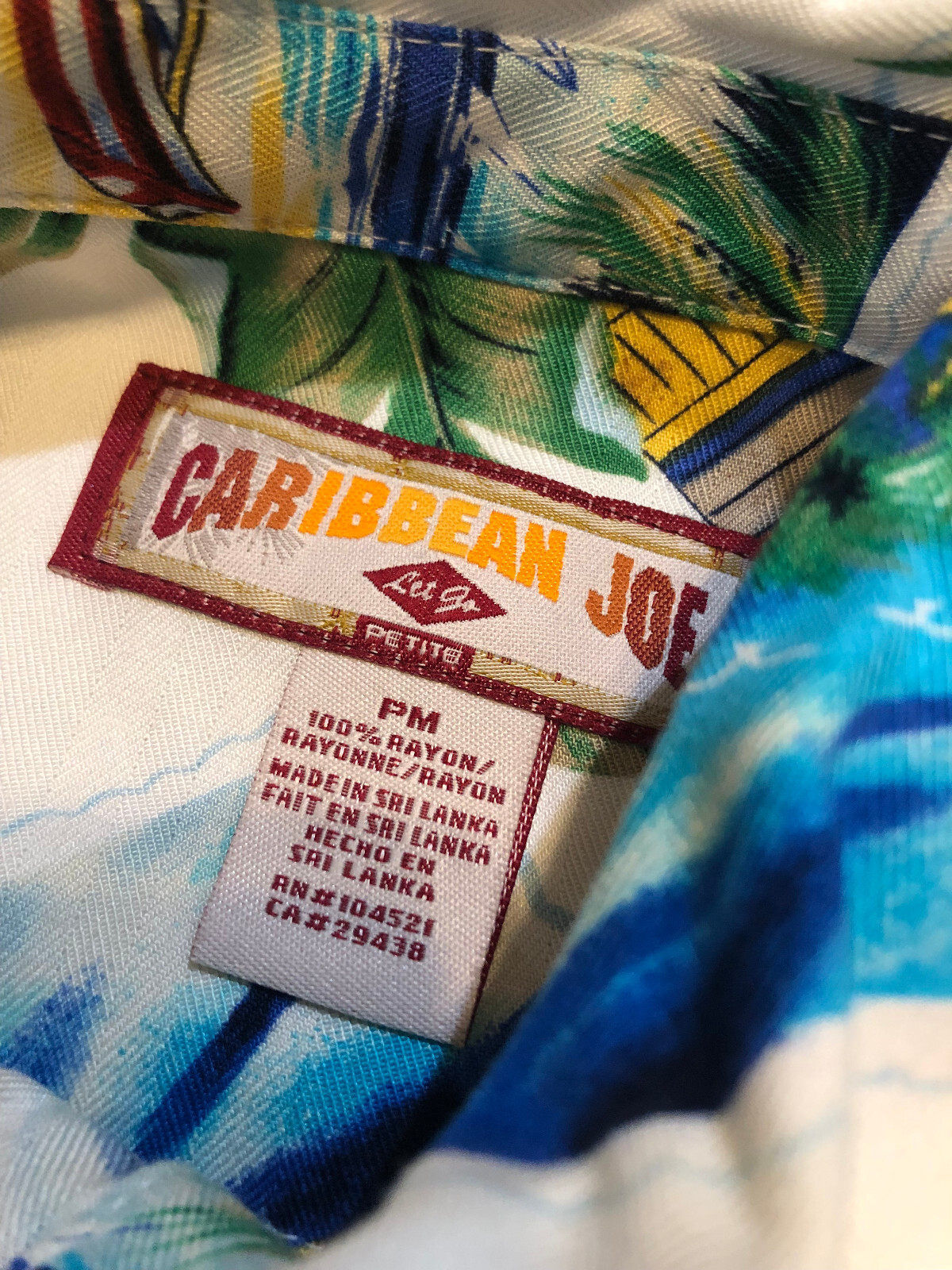 Caribbean Joe Hawaiian Creations Short Sleeves Luau Dress Petite Medium PM H860