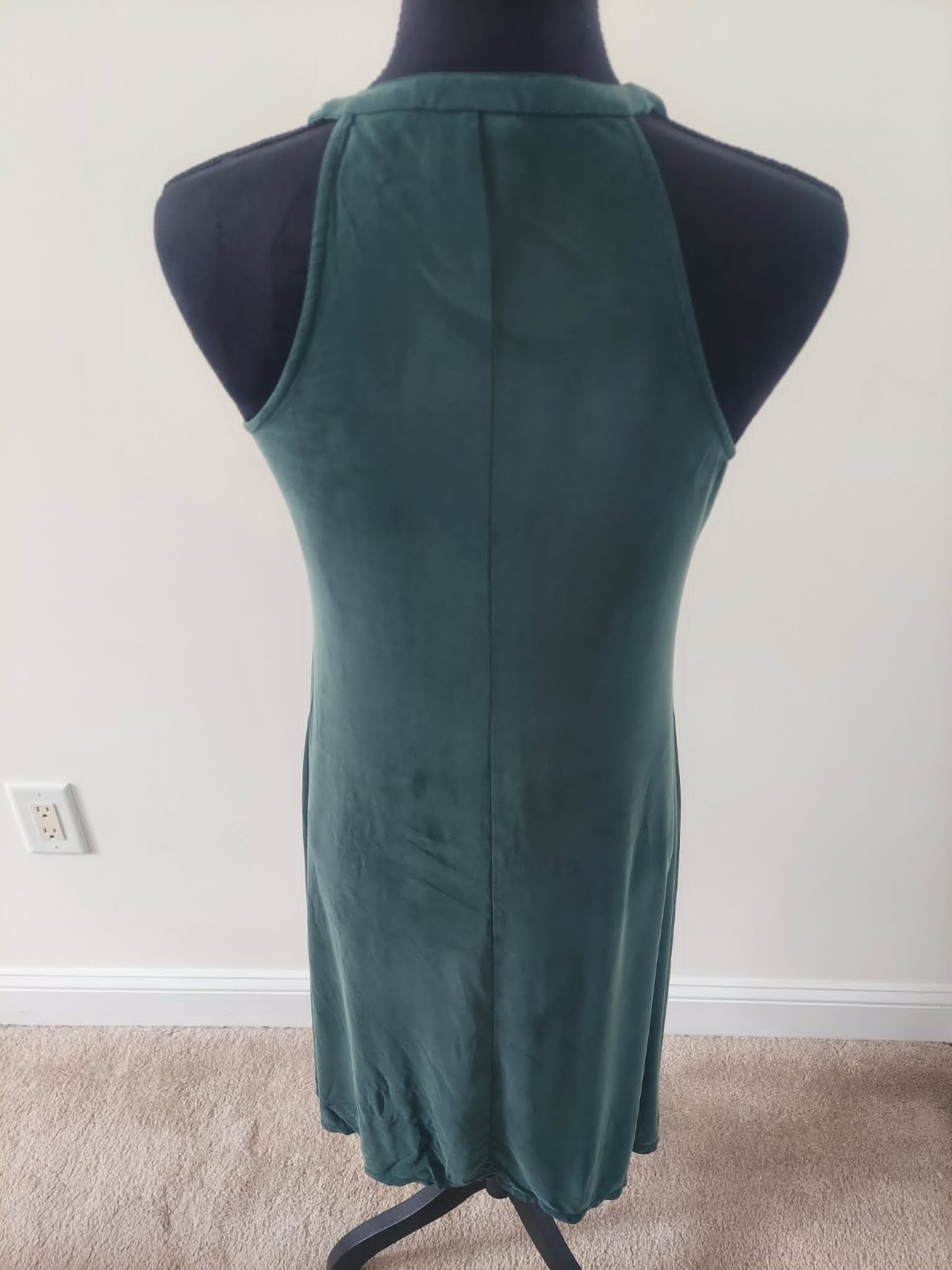 Dolan Left Coast Collection Handkerchief Dress Womens XS Green V-Neck 171335P