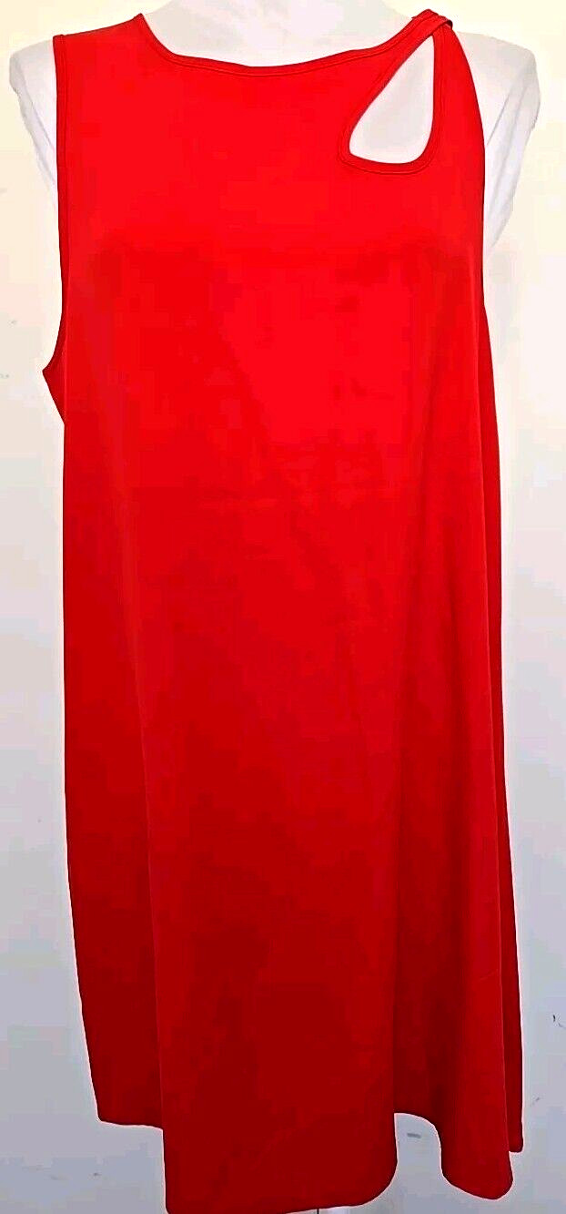 Opening Ceremony Womens Red Sleeveless Cutout Detail Knee Lenght Dress Size 8