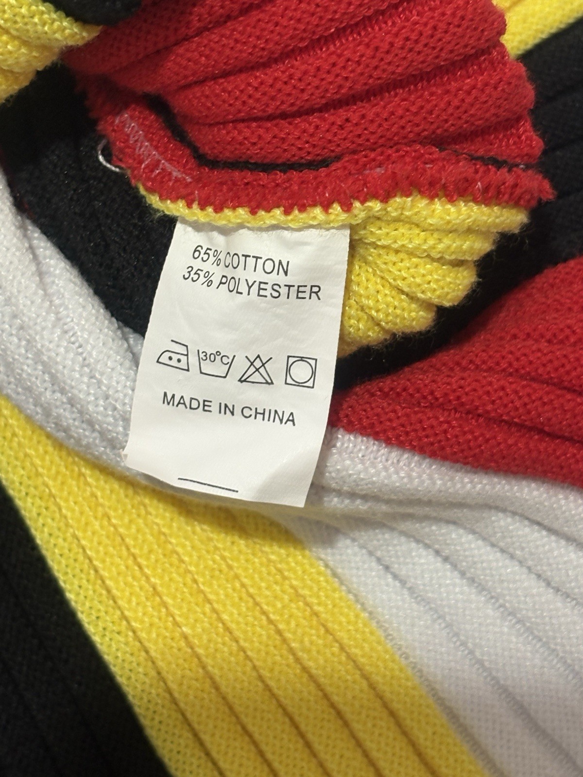 Sleeveless Ribbed Bodycon Dress in Red, Yellow, Black & White