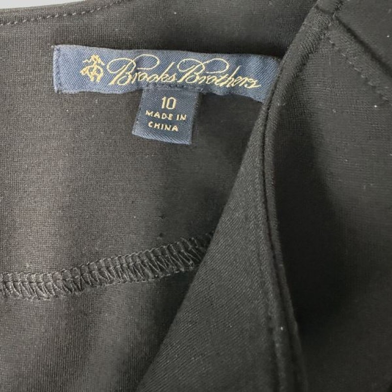Brooks Brothers Black Straight Dress – Size 10 – Premium Stretch Blend