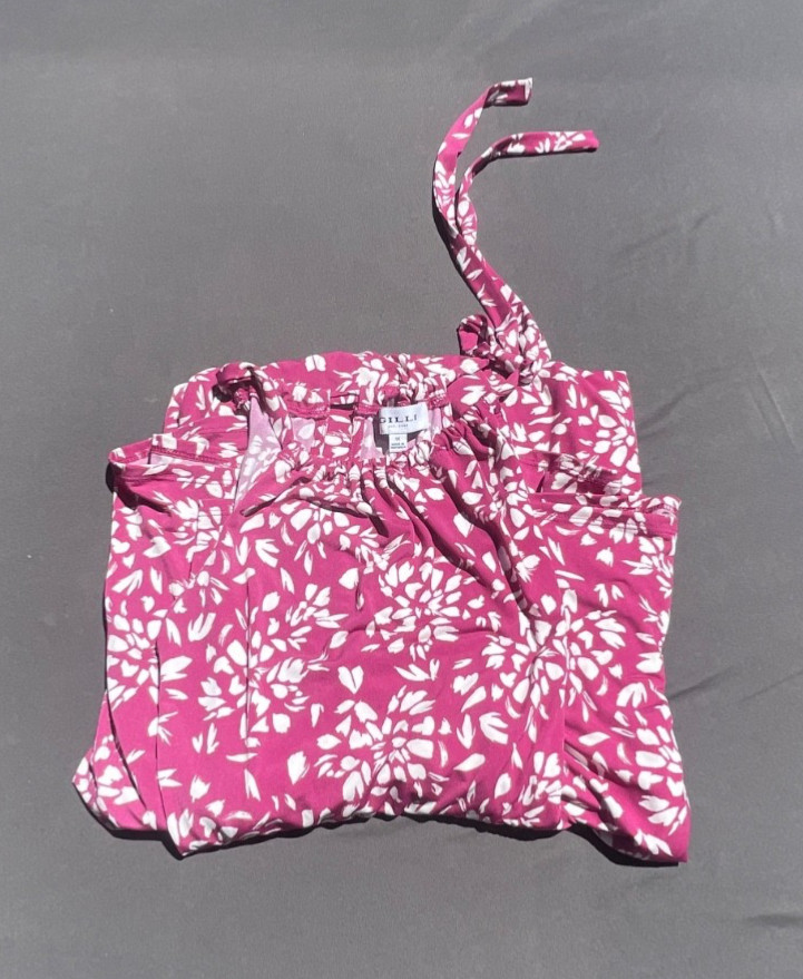 WOMENS 1X FLORAL PRINT MULTICOLOR GILLI SUN DRESS L014