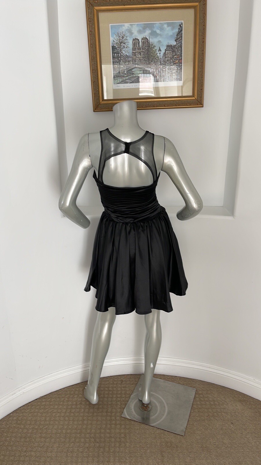 None the Richer Australian Design Sleeveless Fit & Flare Black Dress Size S