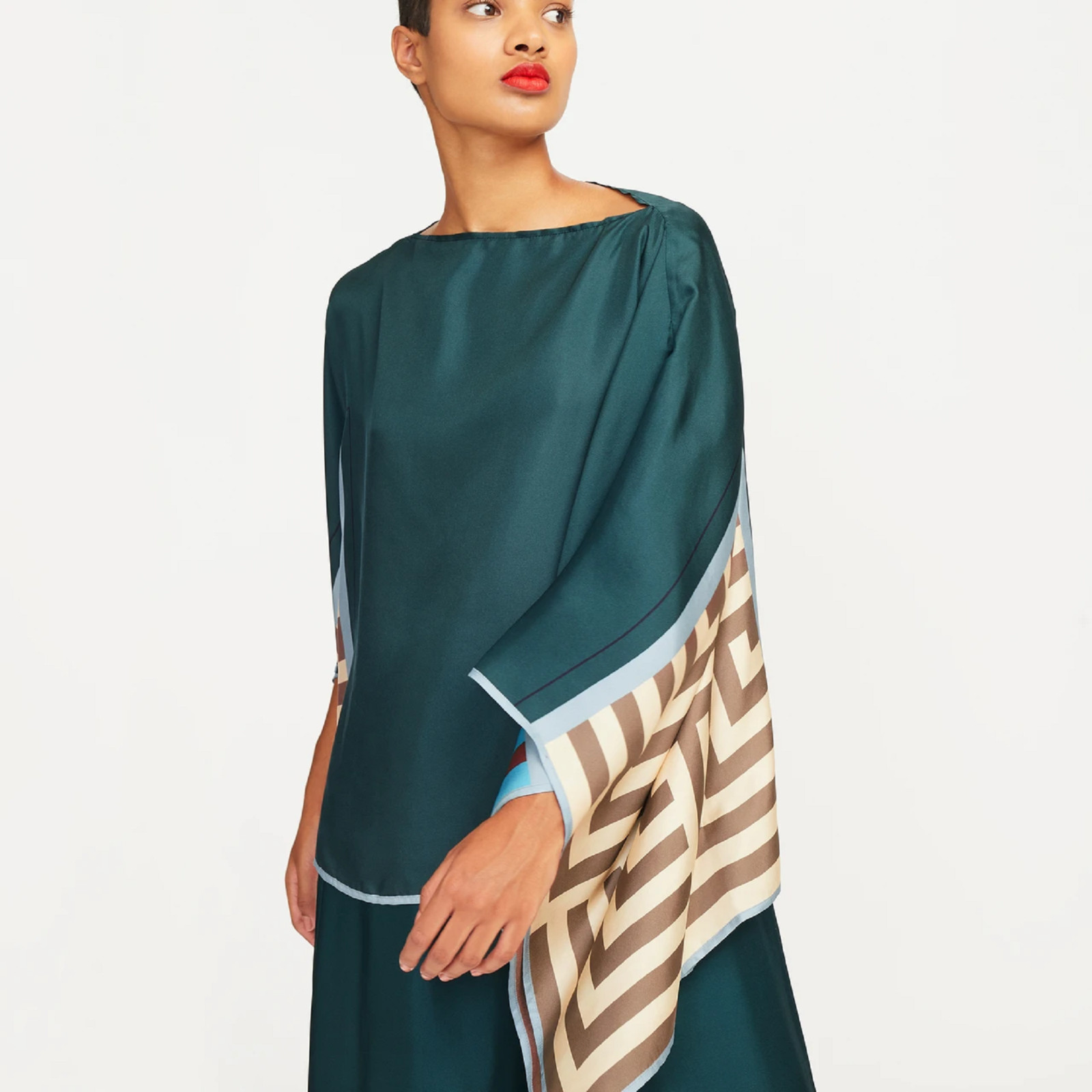Women Soft Satin Silk Co-ord Sets, Beach Wear Kaftan, Beautiful Co-ord Set J5643