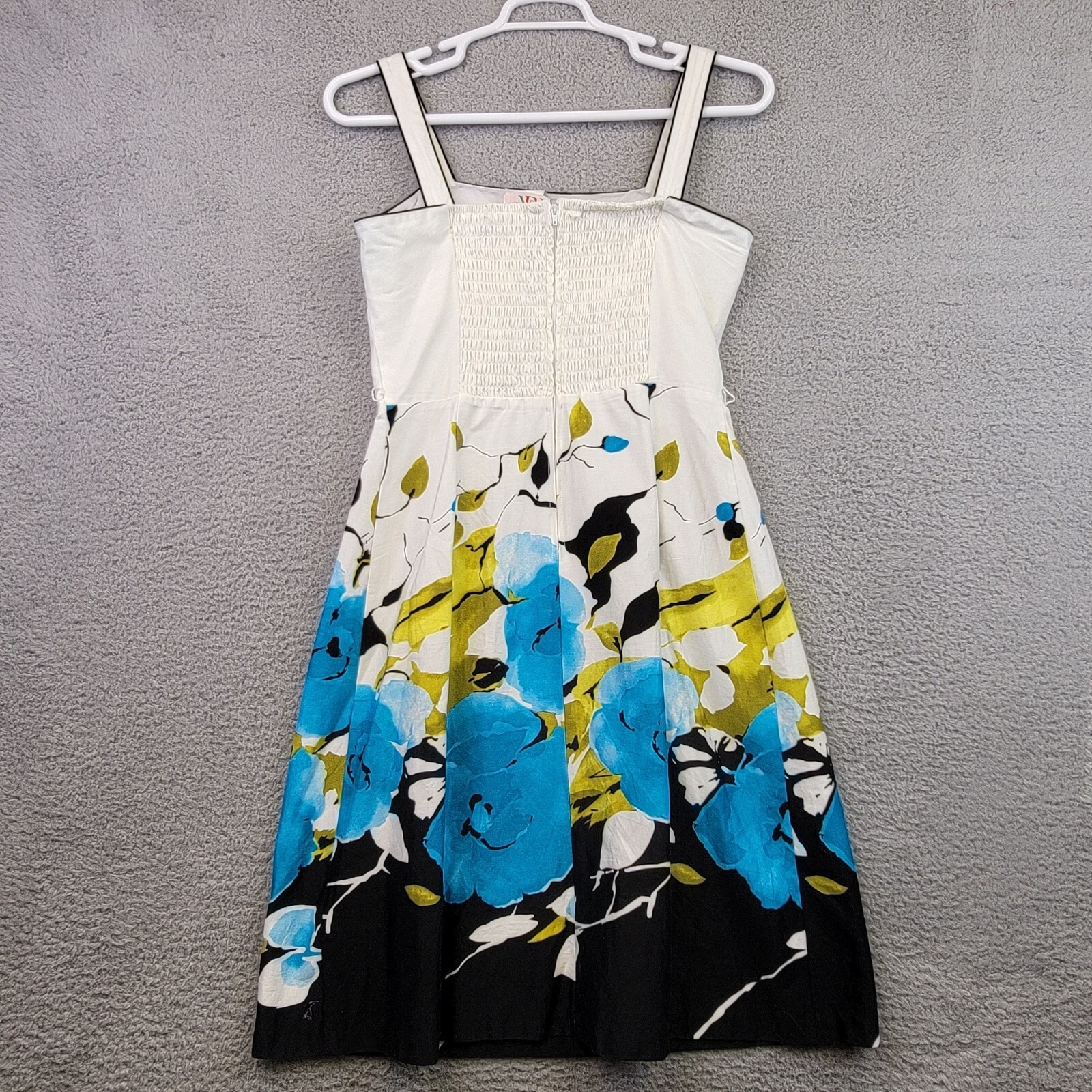 Wedding Guest Dress Womens 10 Blue Floral Classic Preppy Coastal Party Style