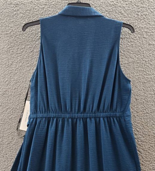 Calvin Klein Sleeveless Wrap V-Neck Sheath Dress Women’s 14 Cypress Pullover