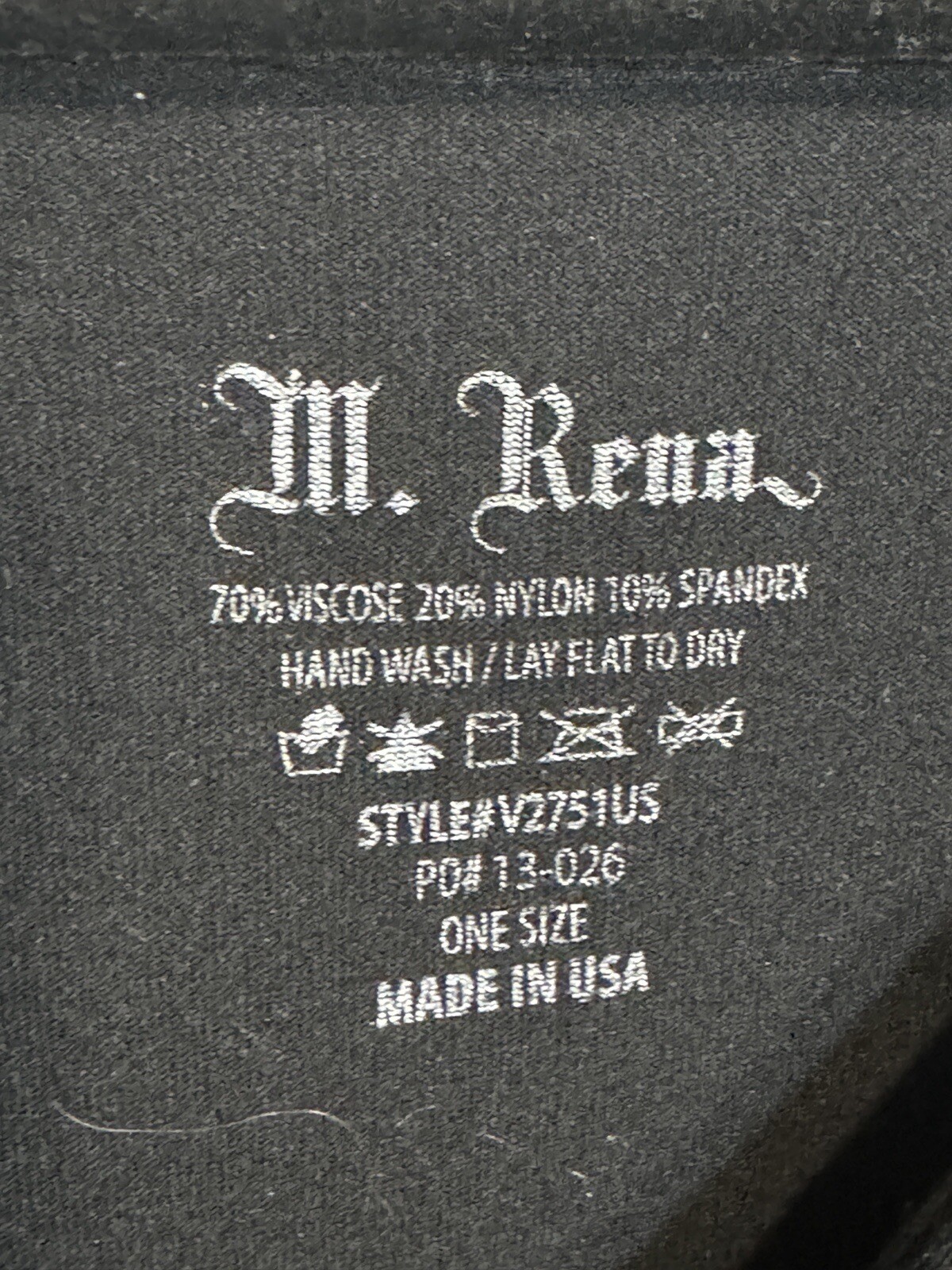 M.Rena Dress Tank Black Super Soft Seamless Bodycon One Size USA Women