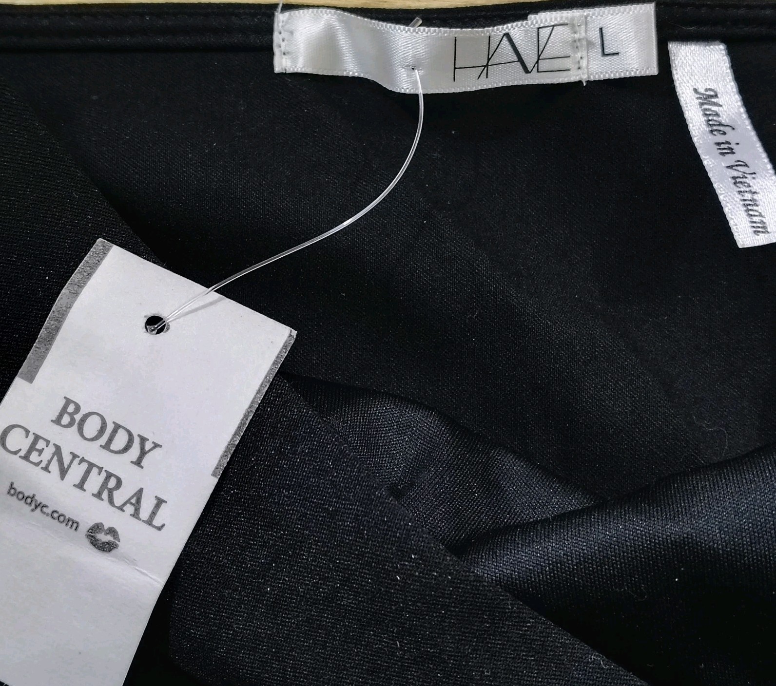Body Central Hazel One Shoulder Dress Womens Large Mini Black NWT
