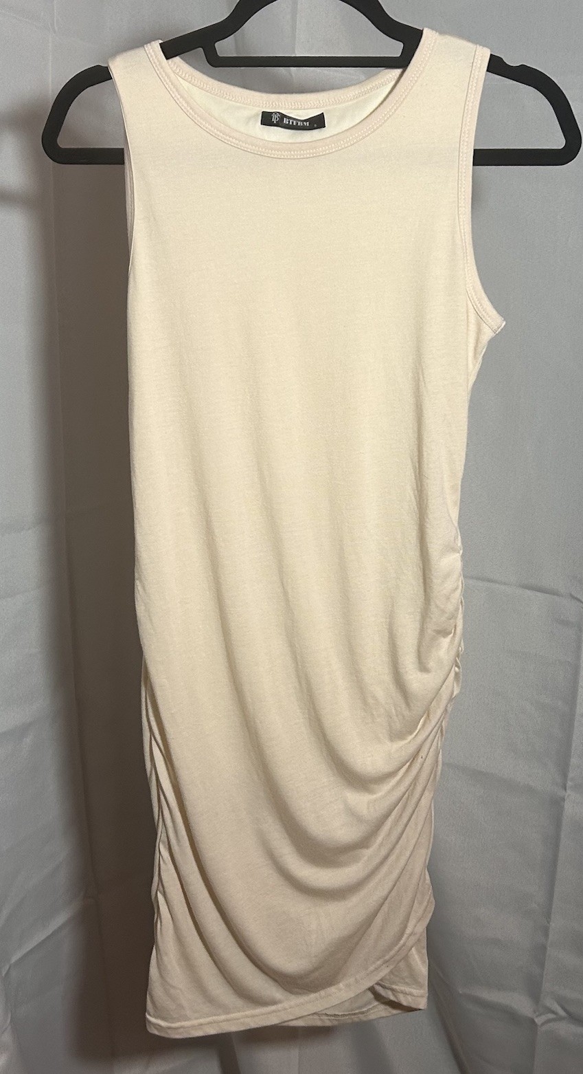 BTFBM Womens Ivory Dress Size Small Sleeveless Long Layered Comfortable Classic