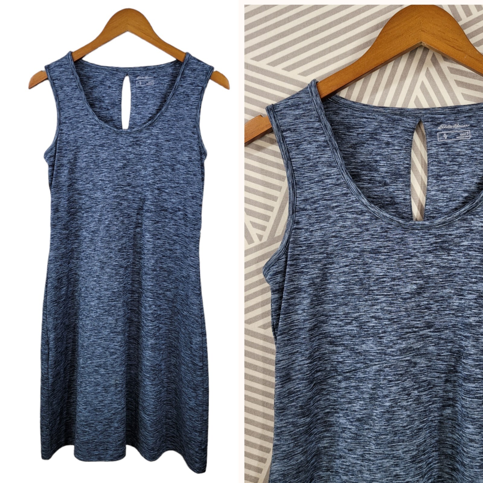 Eddie Bauer Athletic Travex Dress Size Small Yoga tennis golf Athleasure blue