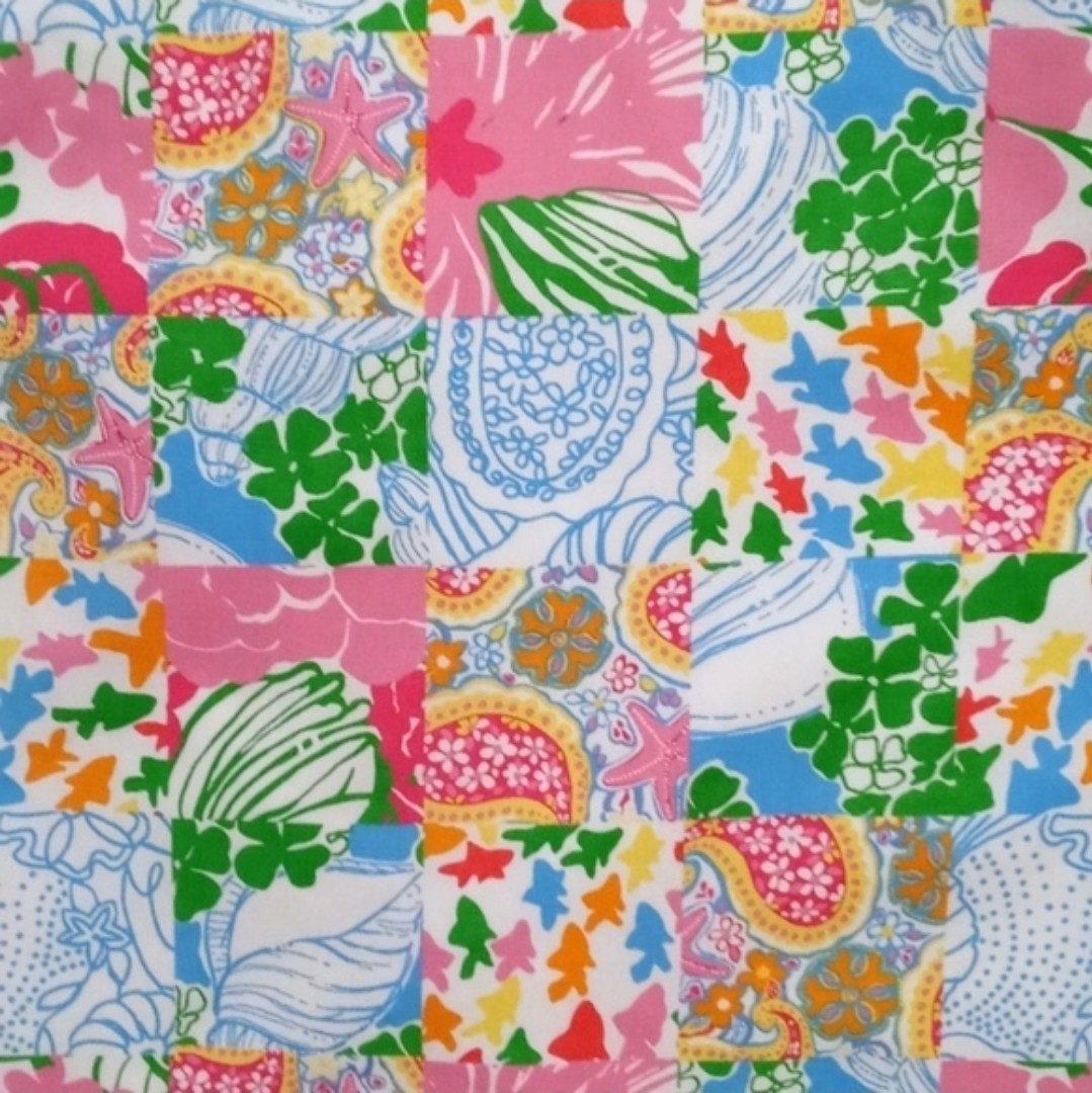 💐SIZE 8 HTF/VTG Lilly Pulitzer💐 – Multi Patchwork Halter Tie Dress