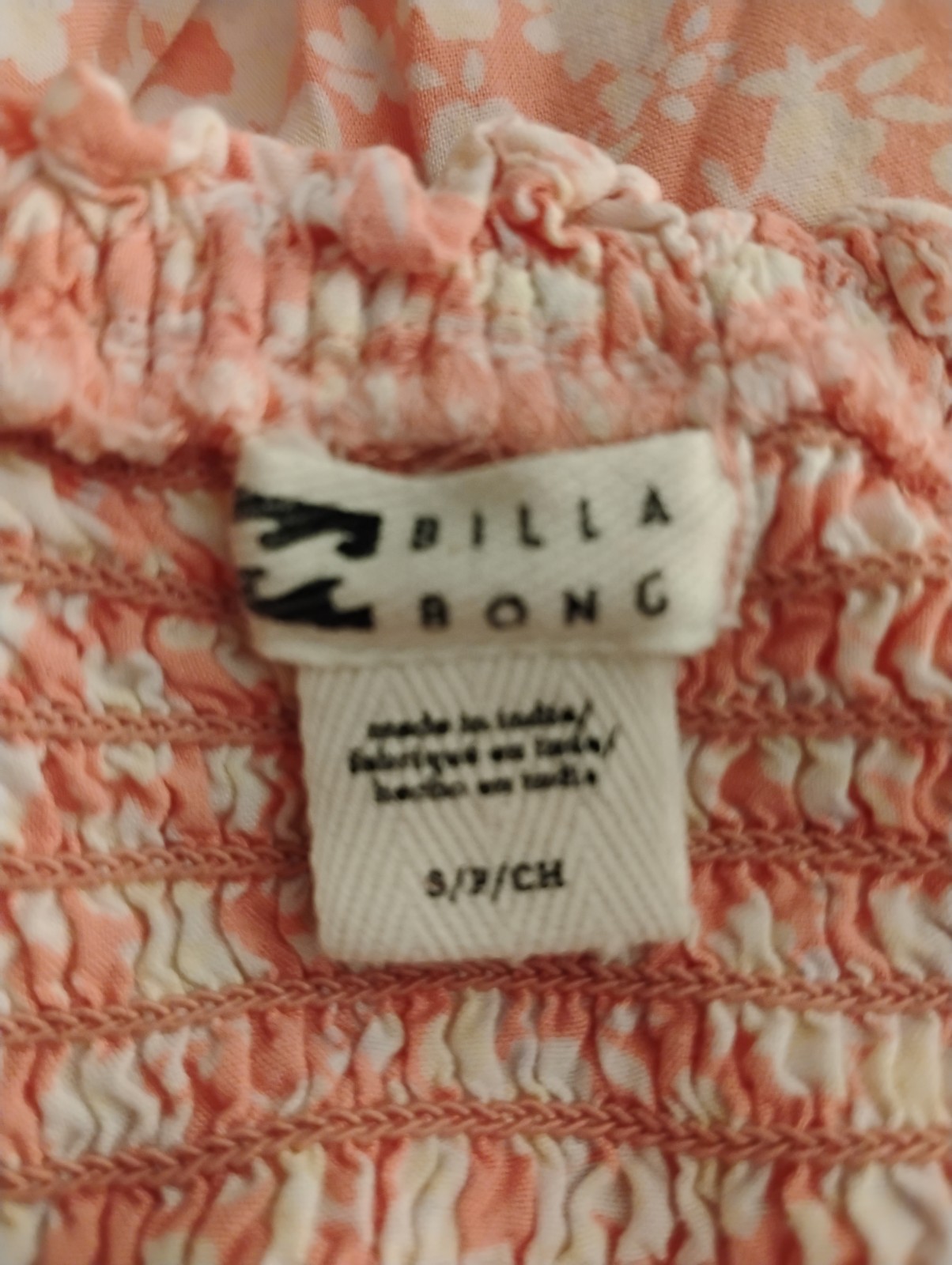 Billabong Pink Floral Tie-Strap Maxi Dress