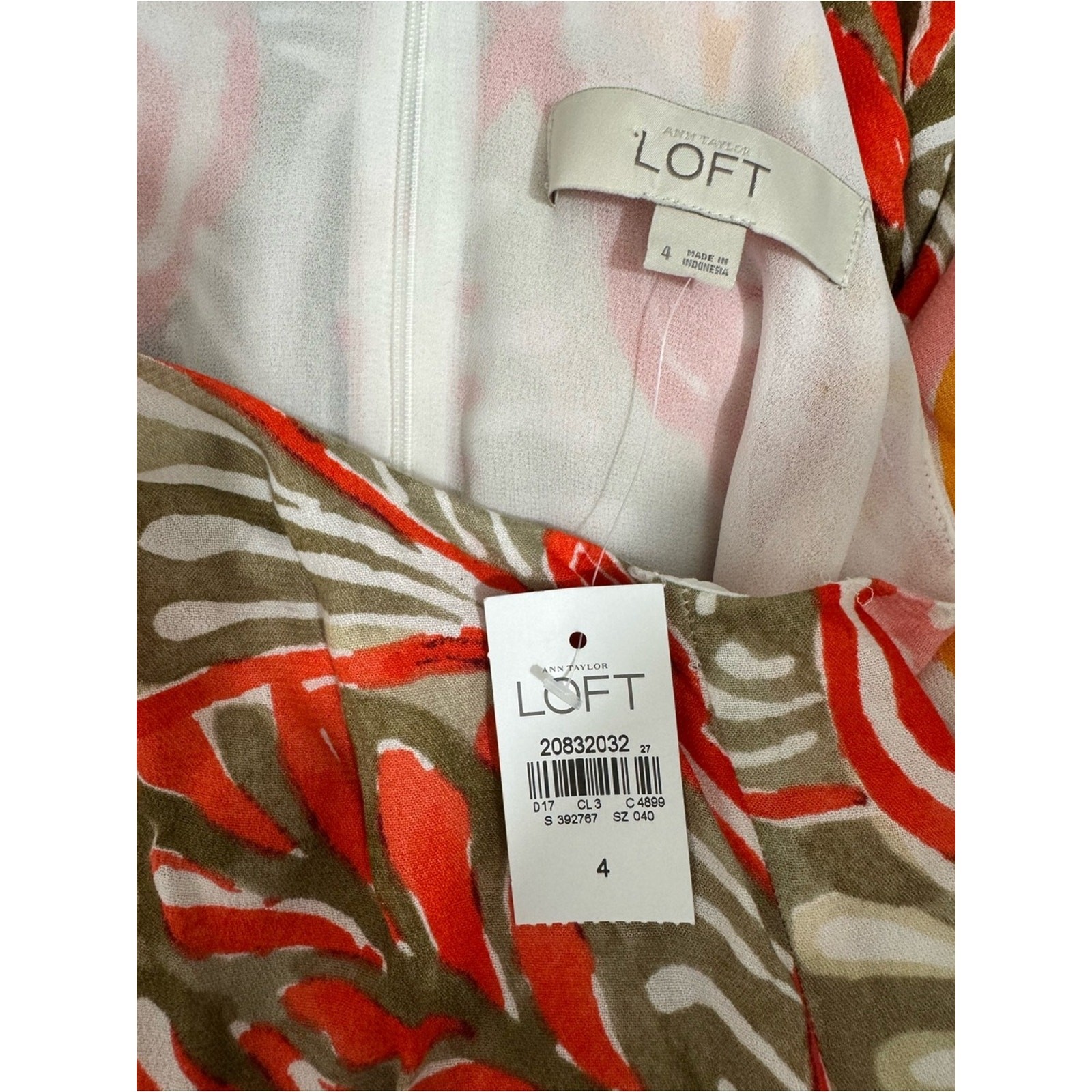 NWT Ann Taylor LOFT Floral Print Maxi Dress Size 4 Tropical Boho Summer Dress