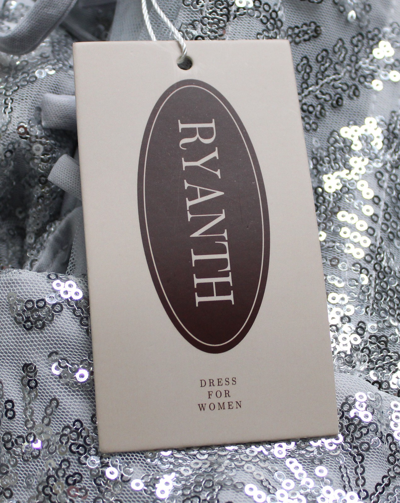 Ryanth Women’s Plus Sequin Floral Corset Mermaid Dress LB3 White/Silver Size 16W