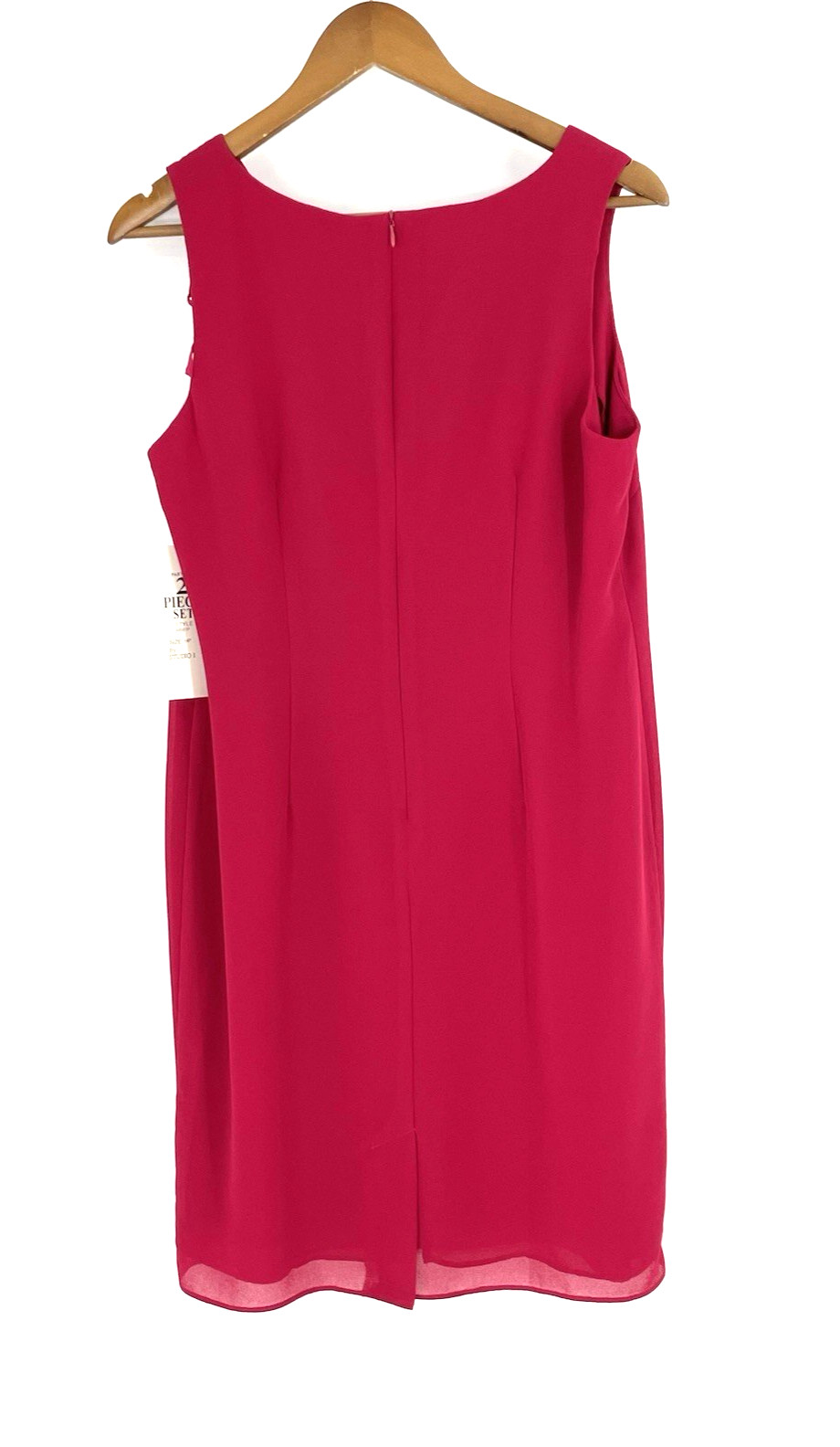 NWT Studio I Dress 14P Two Piece Jacket Dress Red Short Sleeve $69