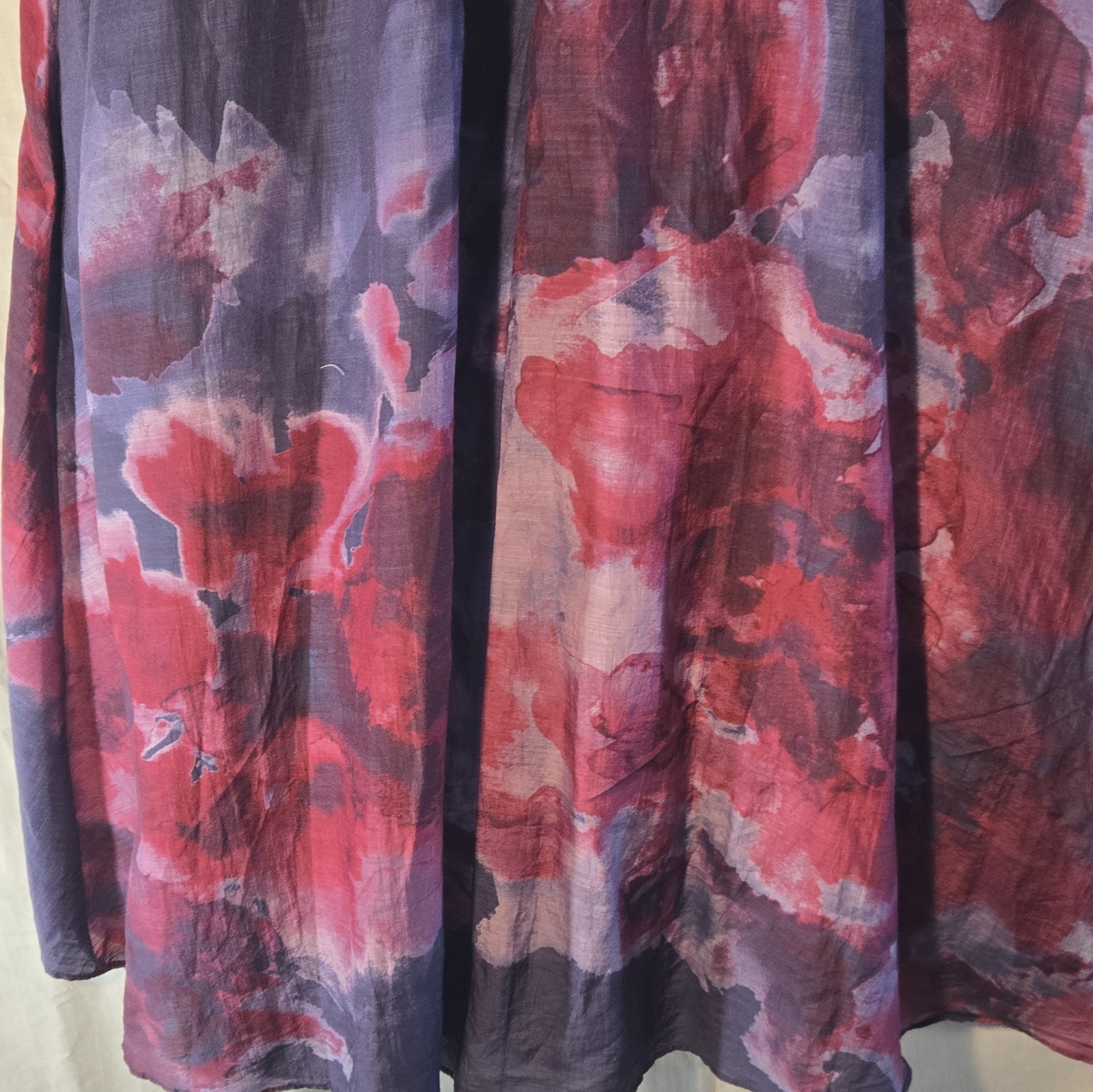 Lela Rose V-Neck Sleeveless Fit & Flare Hi-Low Lined Zip Dress Floral 6