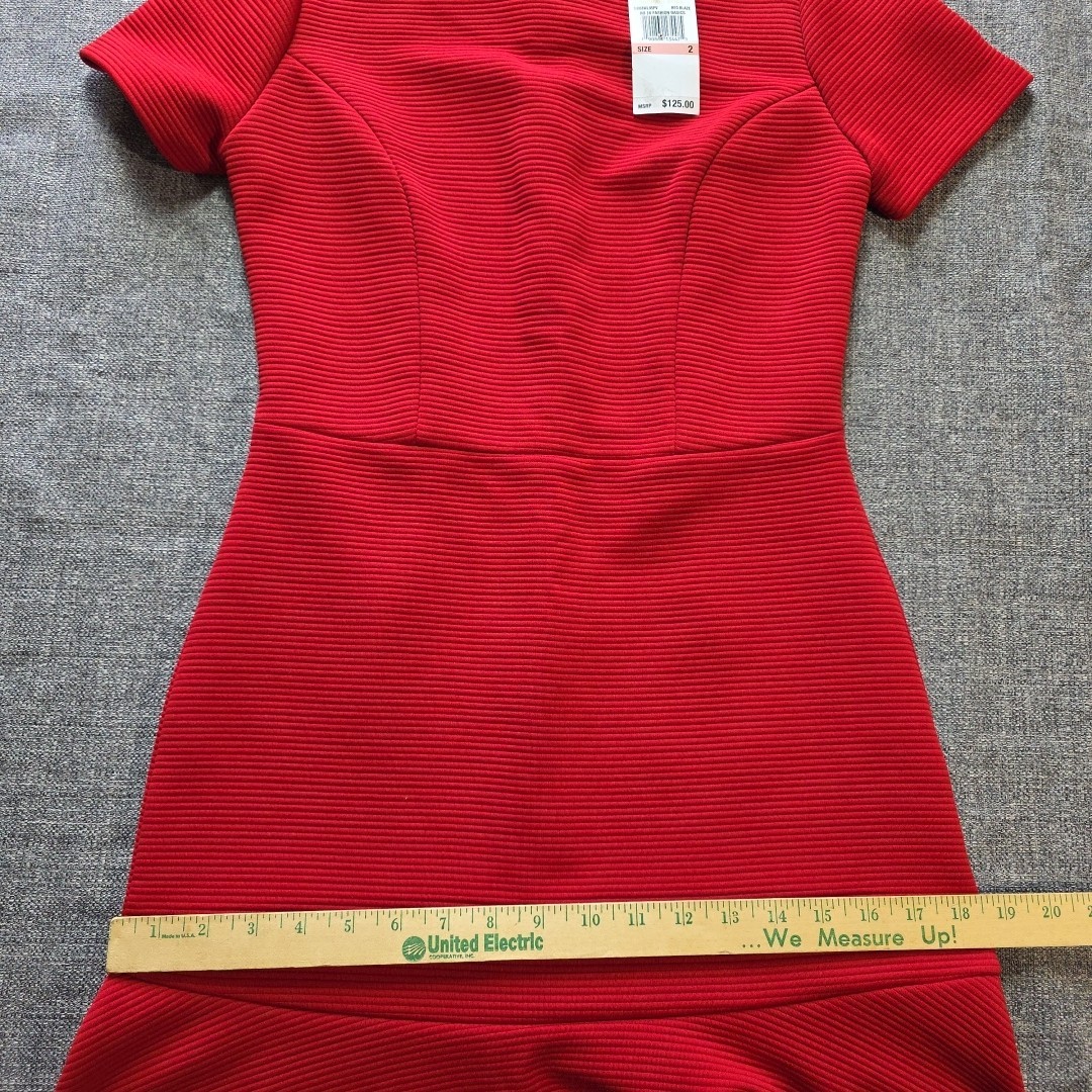 Michael Kors Dress Red Blaze Womens Size 2 NWT (Small Mark)