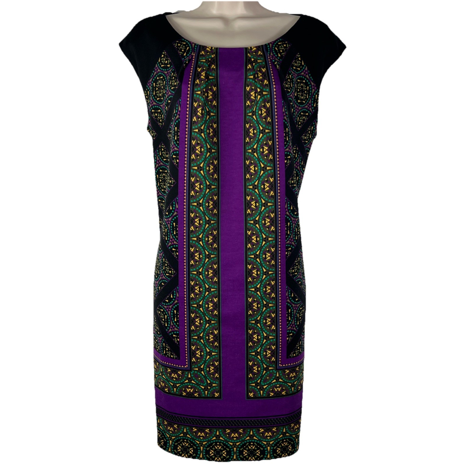 London Style Collection Dress Women’s XL Short Sleeve Knee Length Shift