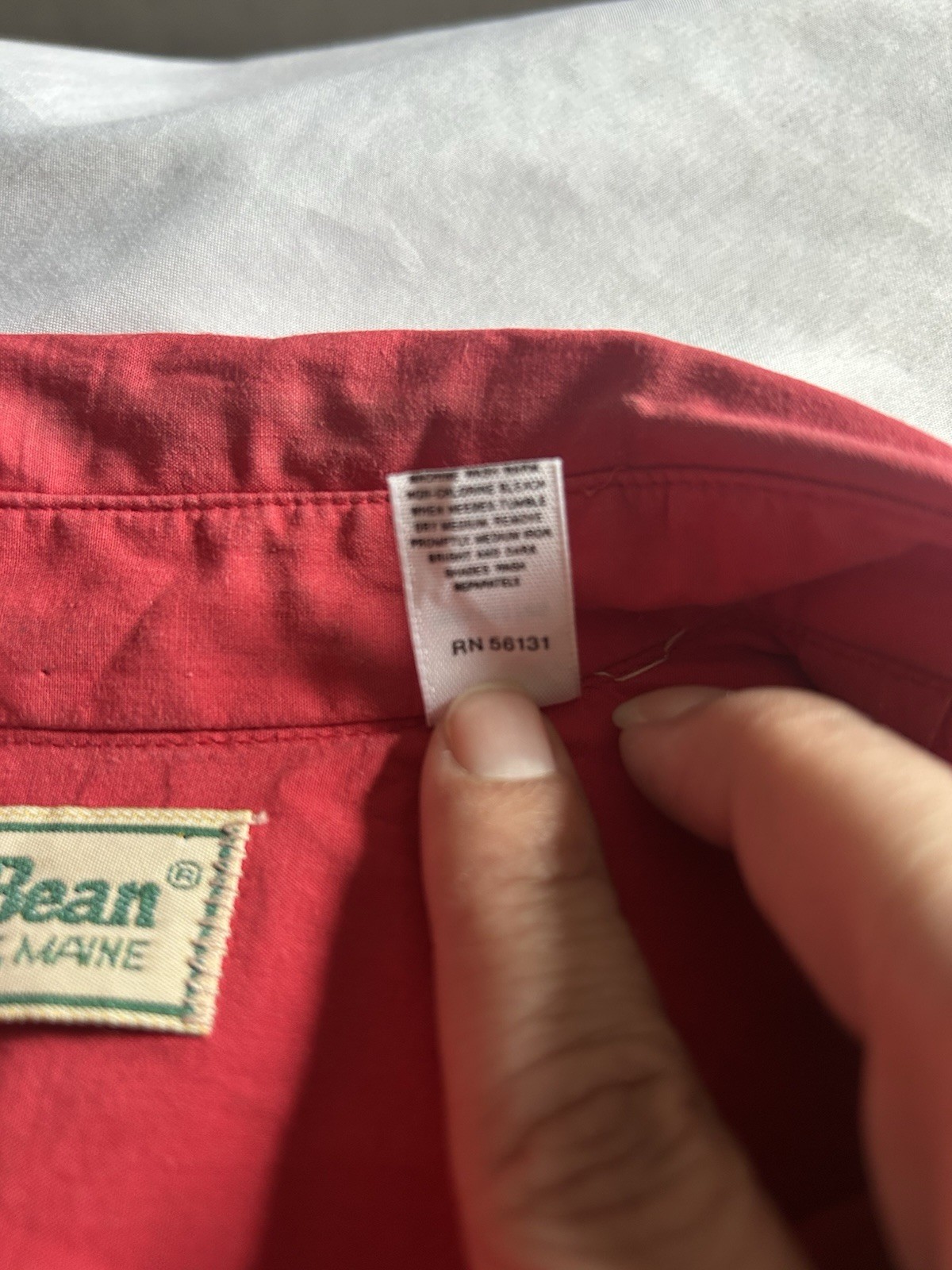 Vintage LL Bean Snap Button Maxi Dress Womens Size 18 Red Classic Comfort USA