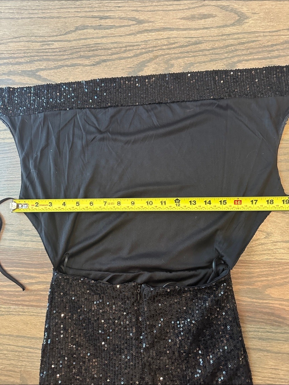 Pull&Bear Black Sequin Halter Mini Dress