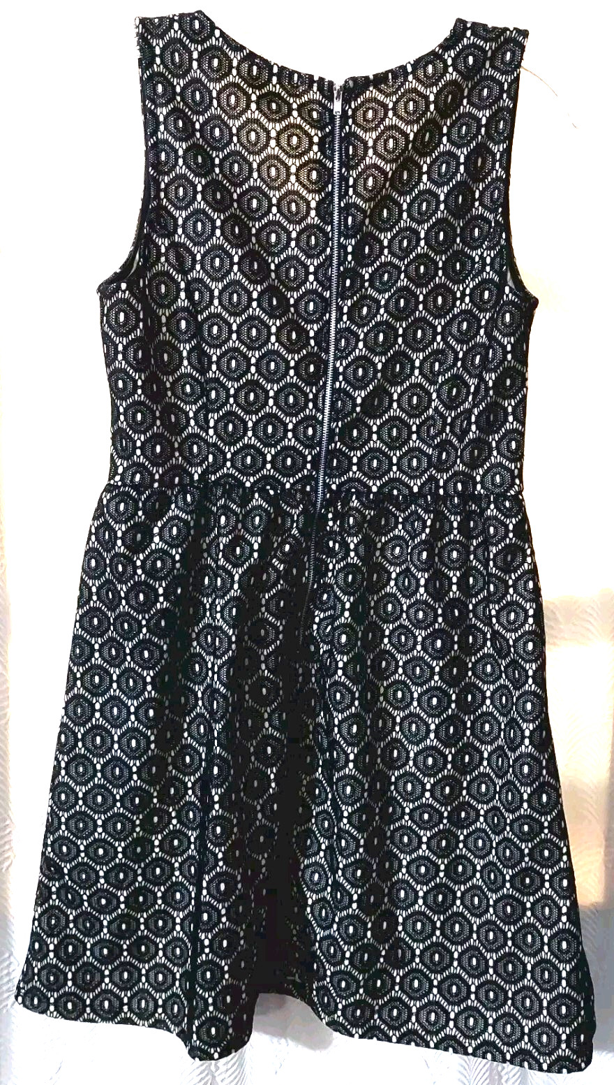 One Heart Clothing Dress Size Large Black Lace Sleeveless Zipper