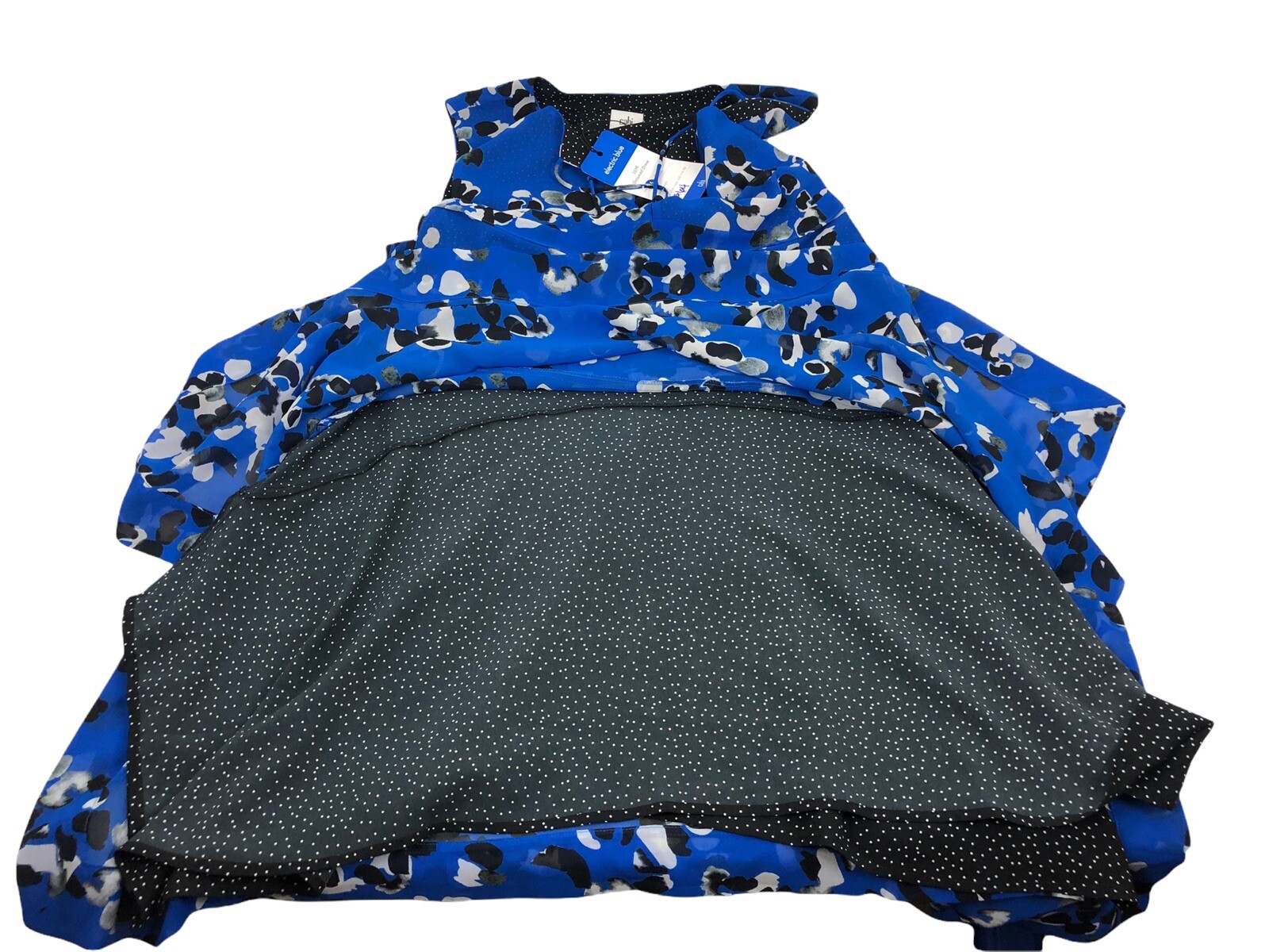 Cabi Womens Size Medium Untamed Dress 5576 Blue Black White 2019 NWT $129