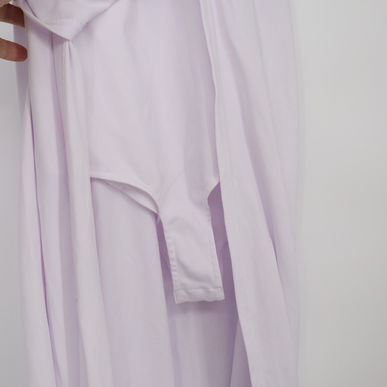 D&M Lavender Cutout Bodice Maxi Dress with Built-in Bodysuit Small