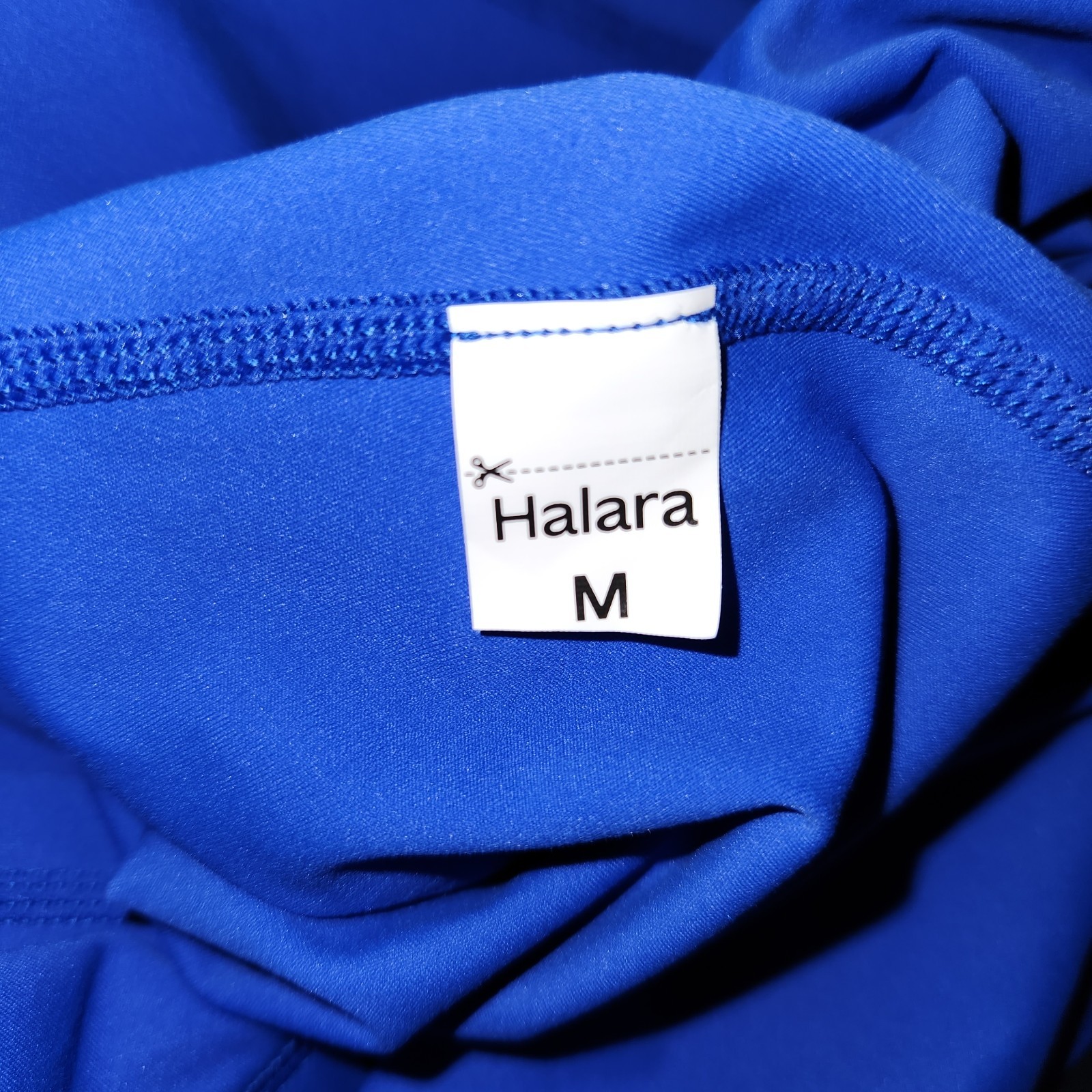 Halara SoftlyZero Blue Easy Peezy Active Romper Built In Bra Dress Size Medium