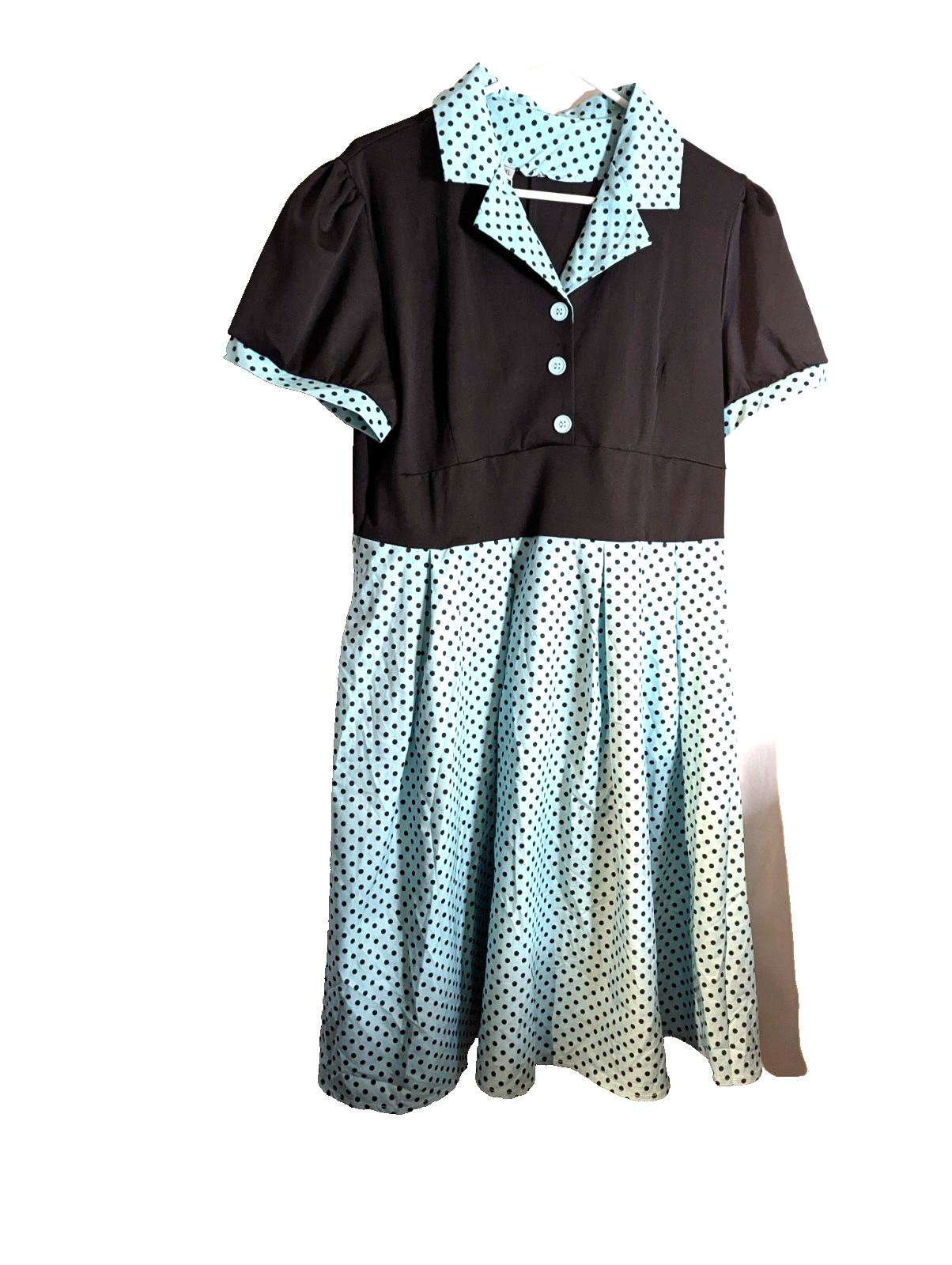 Odizli women’s multicolor solid/polka dot dress XL NWT