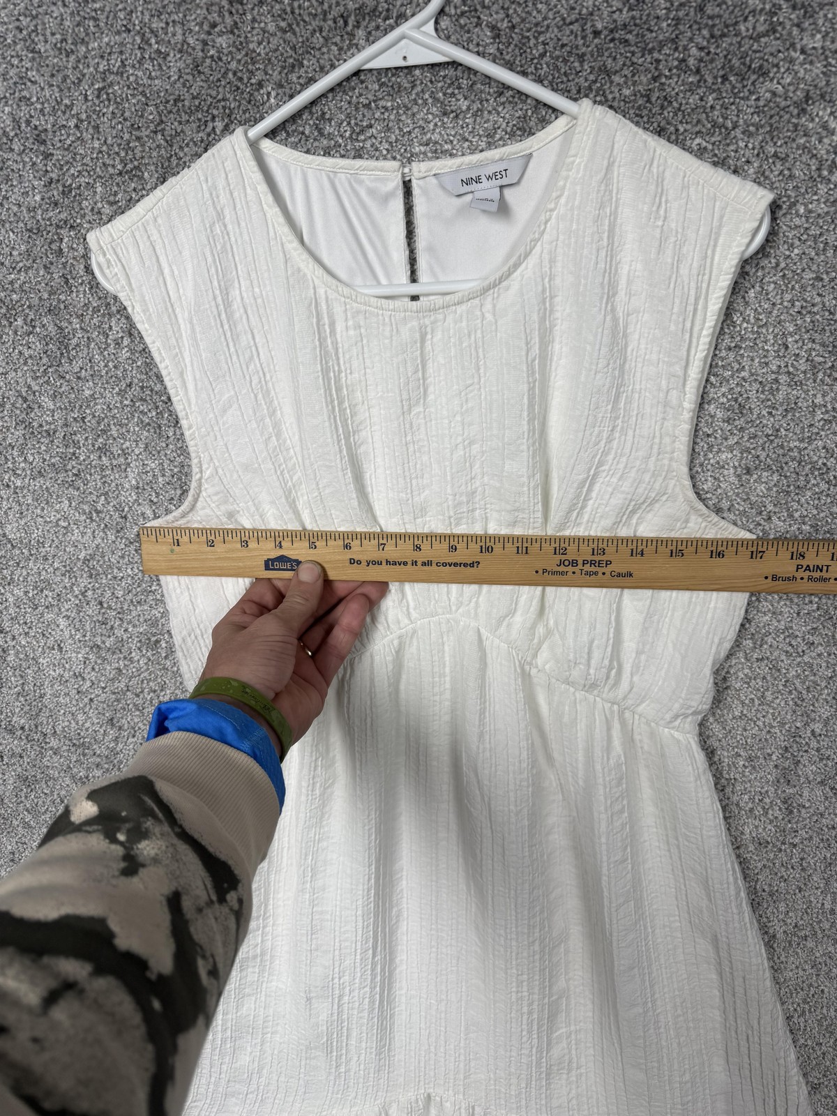Nine West Dress Large Cottagecore Prairie Coastal Grandmother Clean Girl Scandi