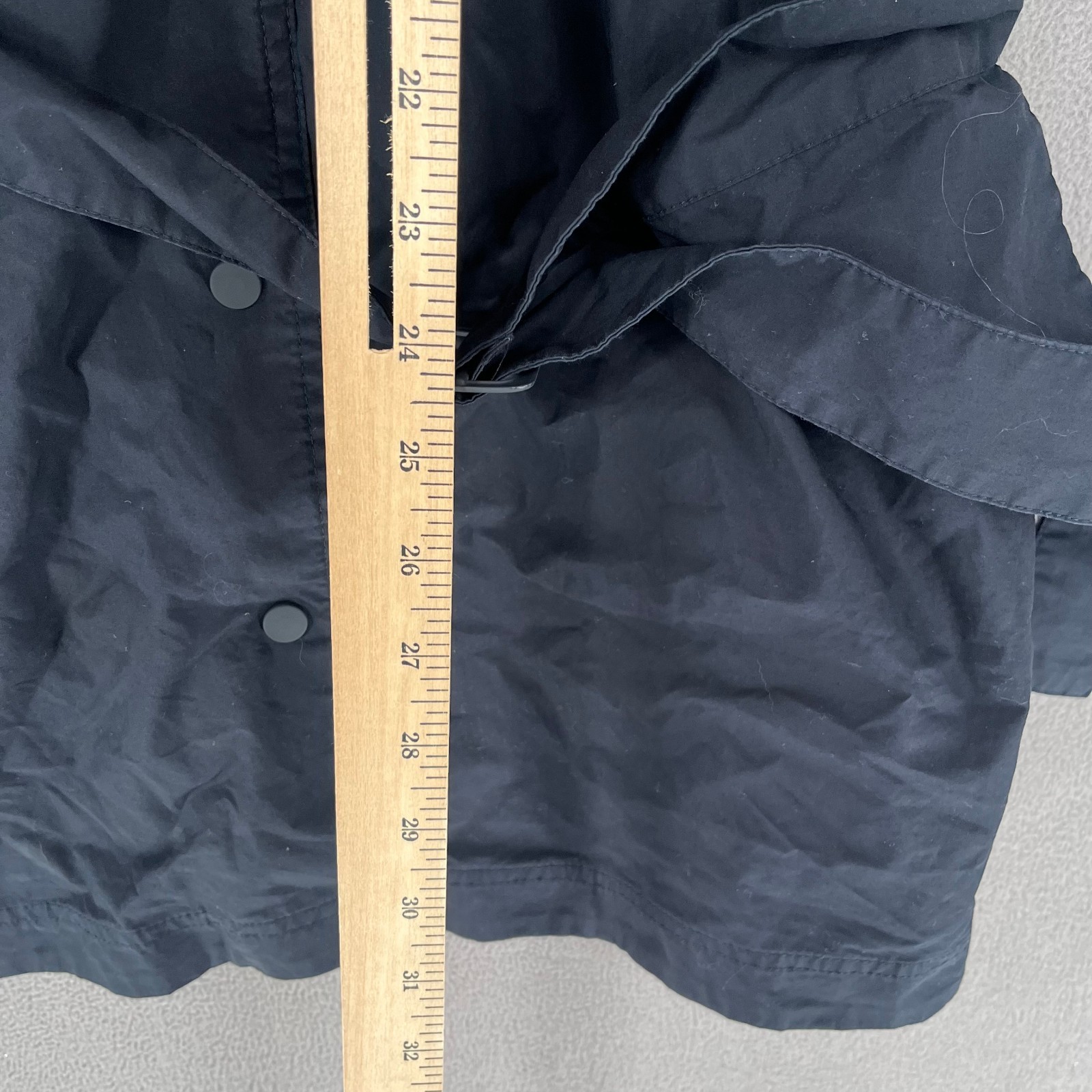 Cos Dress Womens Extra Small Black Buckle Shirt Pockets Tie Belted Button