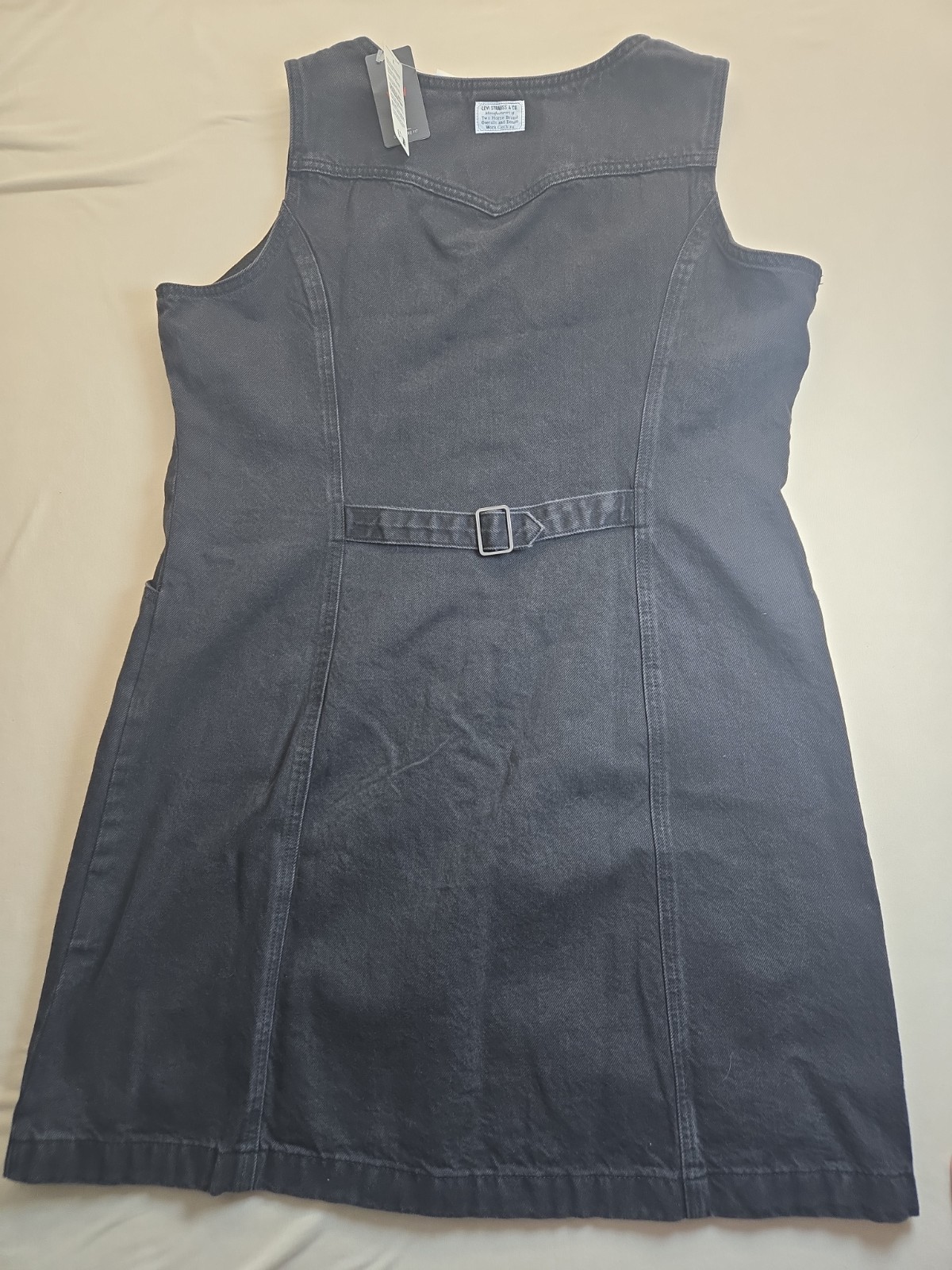 Levi’s Black Denim Dress With Pockets XXL New With Tags Standard Fit