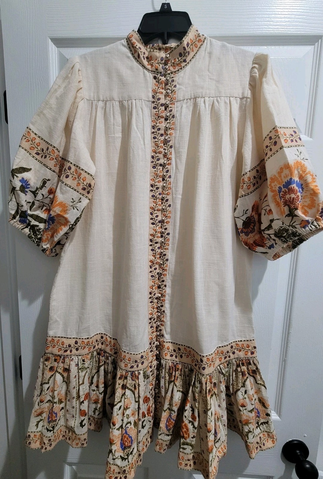 MISS JUNE PARIS TOGGLE CLOSE KIMONO STYLE BOHEMIAN DRESS WOMENS SIZE L