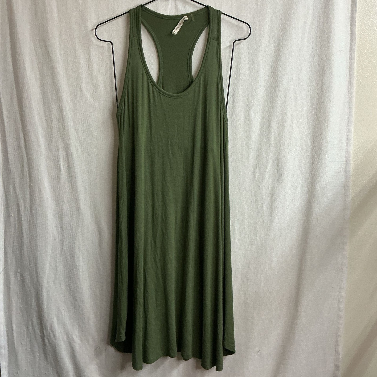 Peyton Jensen Women’s Olive Green Racerback Tank Dress
