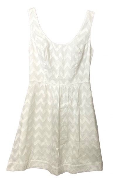 Vineyard Vines White Summer Dress Size 0 Fit & Flare Cotton Sleeveless Lined EUC
