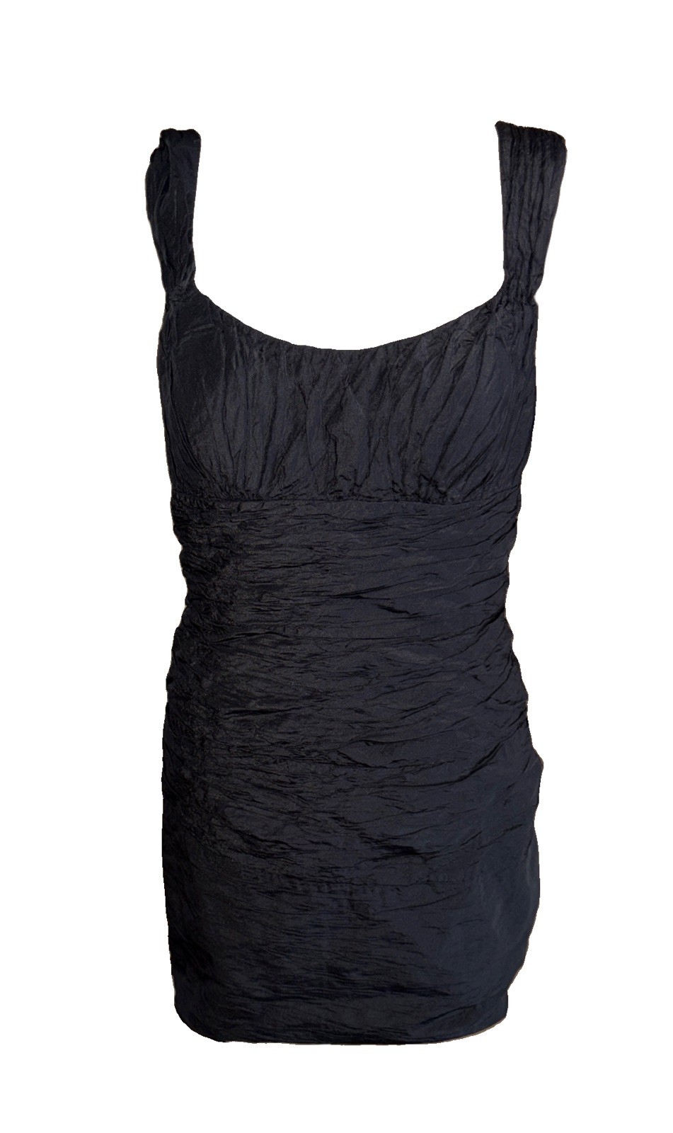 JS Collections Women’s Black Sleeveless Ruffles Party Cocktail Mini Dress Size 8