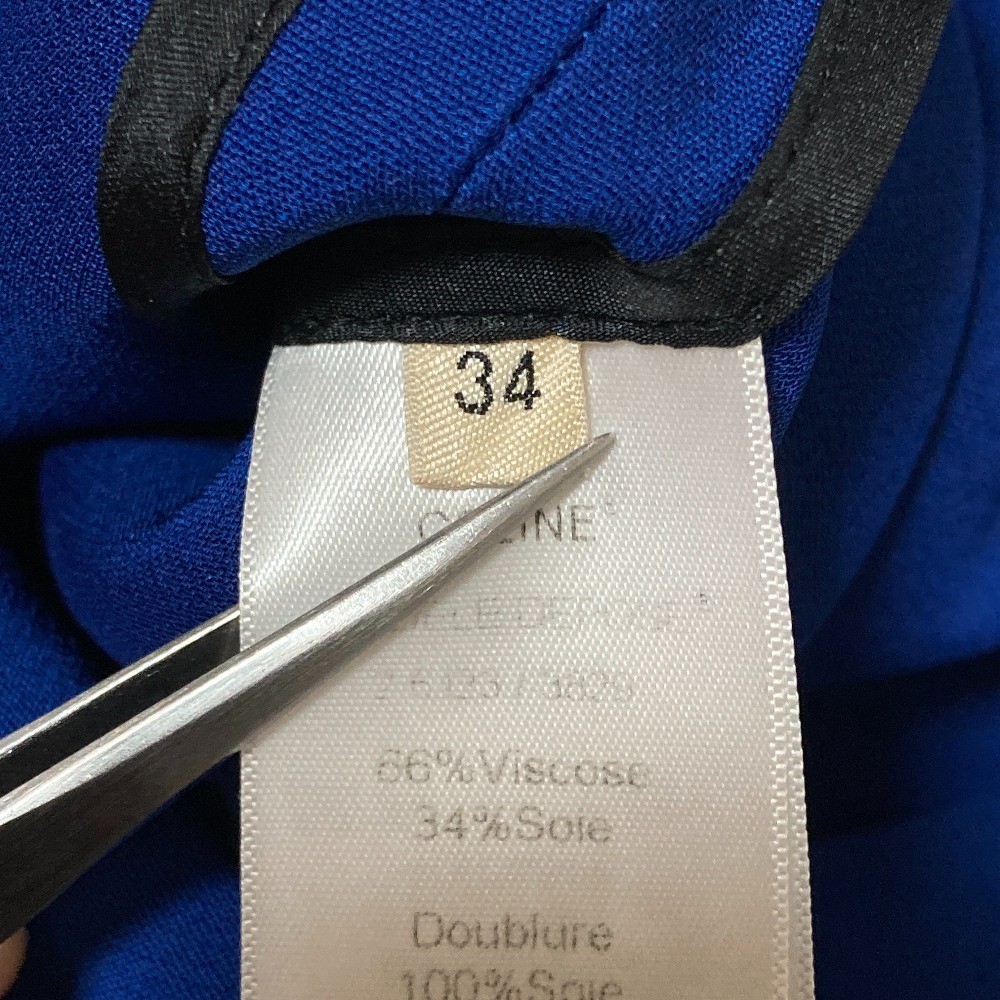 CELINE (Phoebe Philo era) Silk Blend Dress, Size 34, Blue Women USED