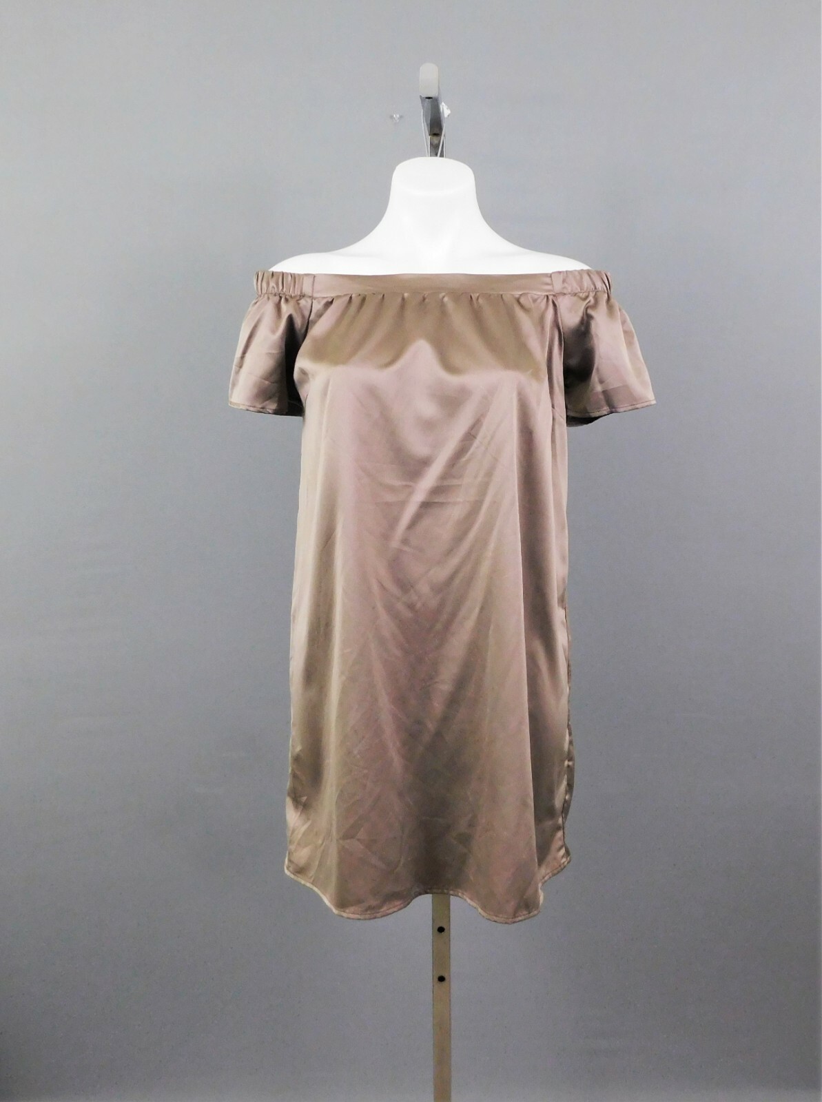 Charlotte Russe Women’s Dress, Size M, Light Bronze, 97% Polyester, 3% Spandex