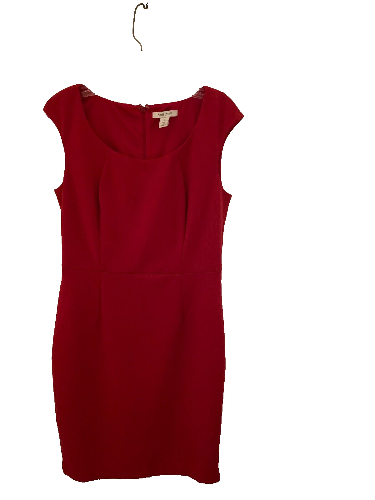 NEW WhiteHouseBlackMarket all seasons knit dress color red size 8 Nice