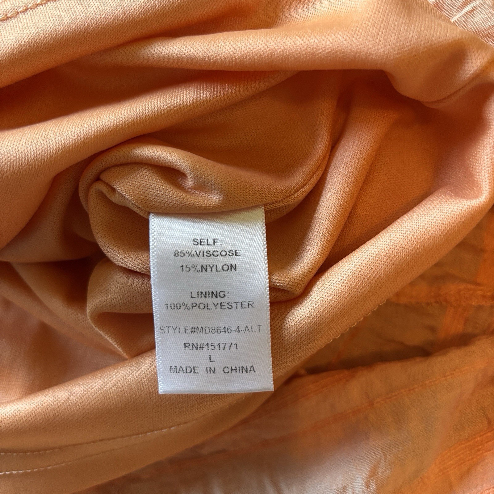Altar’d State Orange Gauze Tiered Mini Dress Tie Strap Boho Cottagecore L