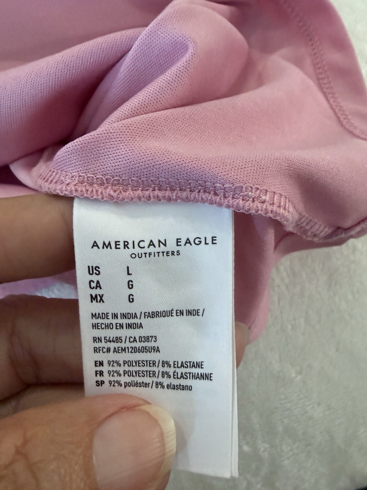 American Eagle Babydoll Mini Dress Pink Size Large E15